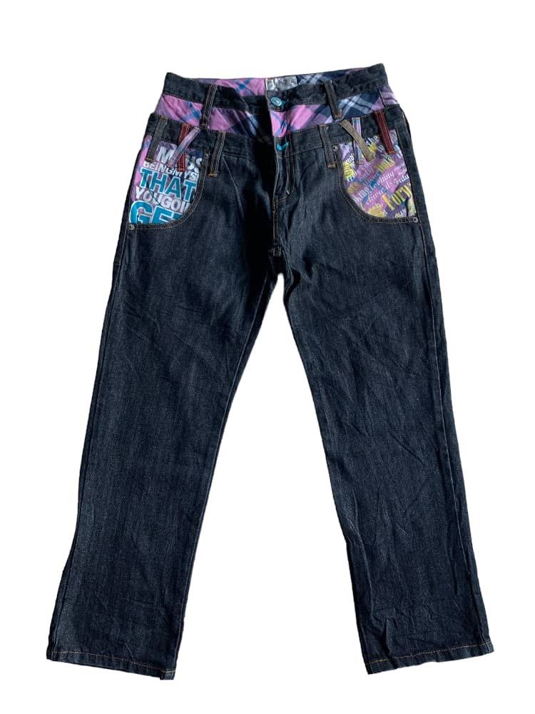 If Six Was Nine × Japanese Brand × Le Grande Bleu (L.G.B.) Nylaus Japanese brand Double Waist Denim Jeans Size US 28 / EU 44 - 3 Thumbnail
