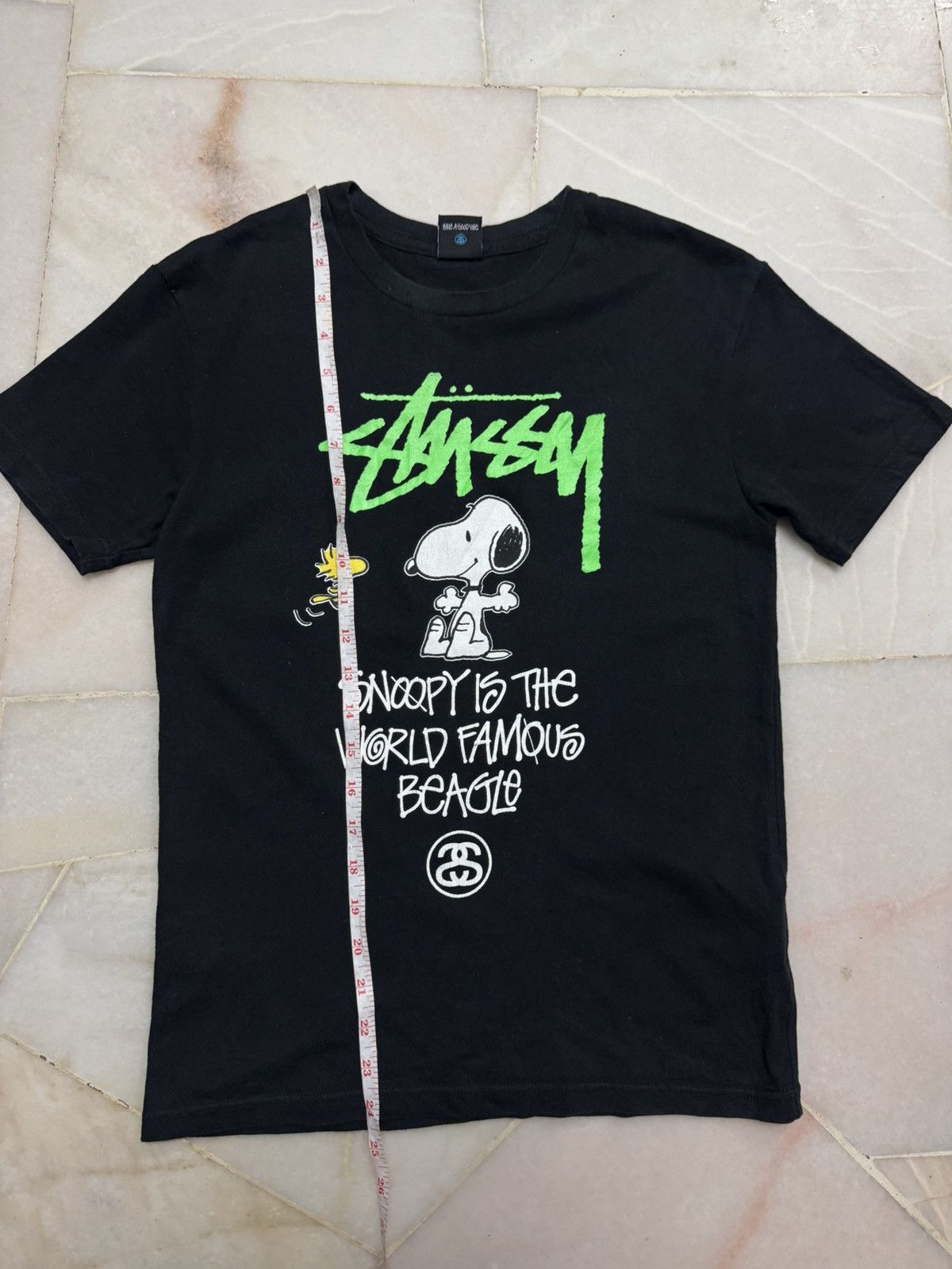 Stussy RARE STUSSY X SNOPPY VINTAGE PEANUTS BLACK TSHIRT Size US L / EU 52-54 / 3 - 14 Thumbnail