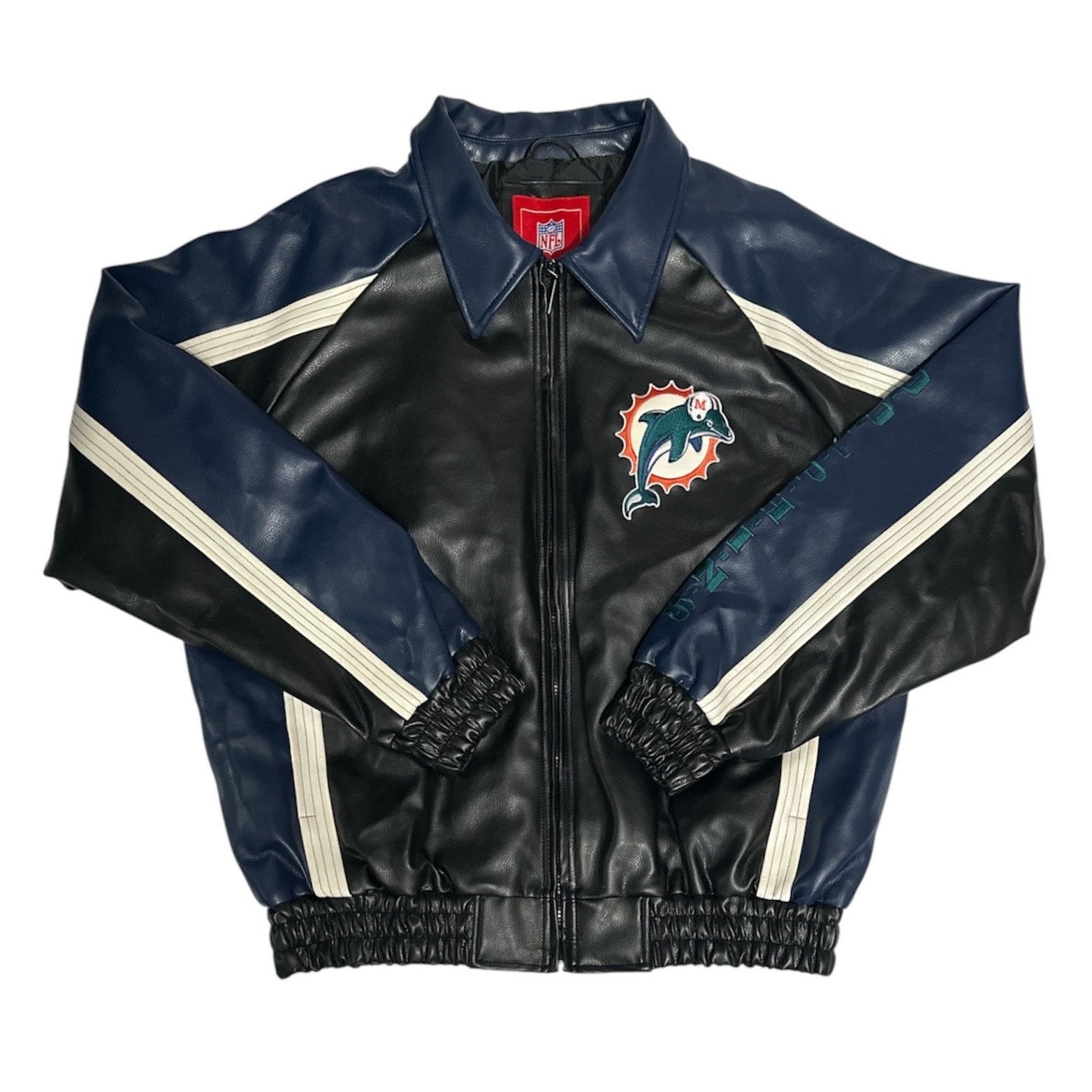 G-III Vintage G-iii Miami Dolphins NFL Varsity Jacket Size US L / EU 52-54 / 3 - 1 Thumbnail
