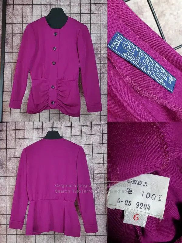 Givenchy Givenchy Pink Wool Long Sleeve Cardigan . Size M / US 6-8 / IT 42-44 - 3 Thumbnail