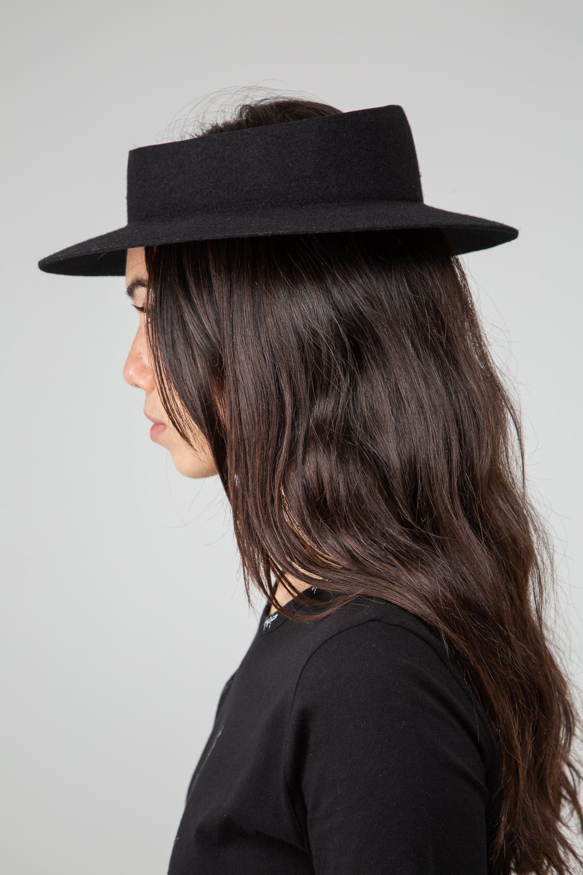 Yohji Yamamoto $740 Yohji Yamamoto Open Crown Hat Size ONE SIZE - 2 Thumbnail