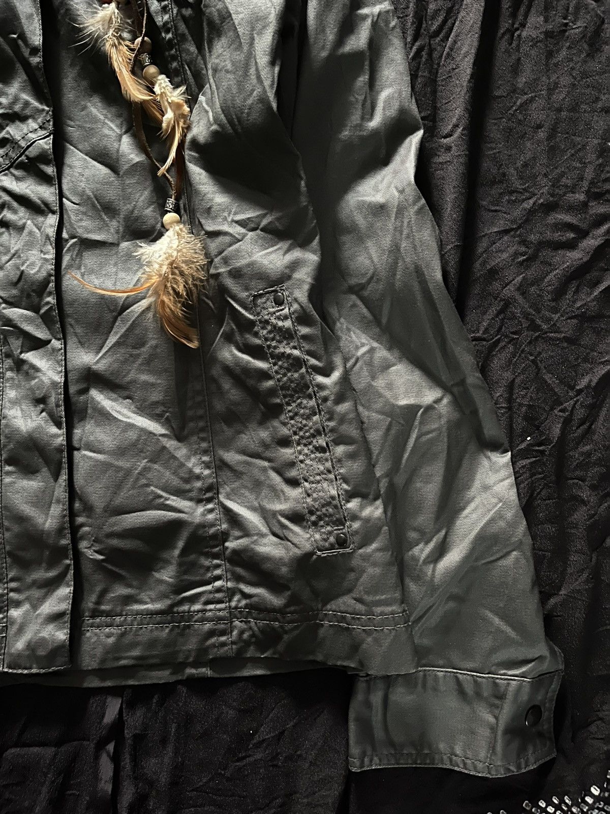 Le Grande Bleu (L.G.B.) Japanese coated cloth waxed vkei jacket Size US M / EU 48-50 / 2 - 4 Thumbnail