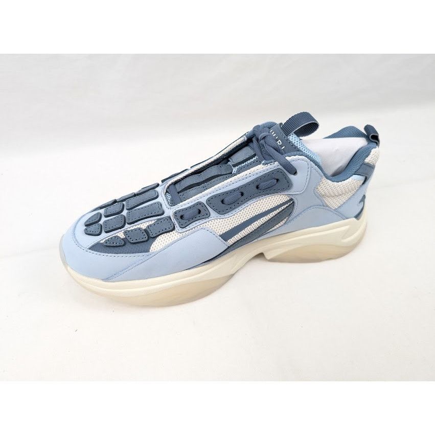 Amiri o1rshd1 Bone Runner Low-Top Sneakers in Baby Blue Size US 12 / EU 45 - 8 Thumbnail