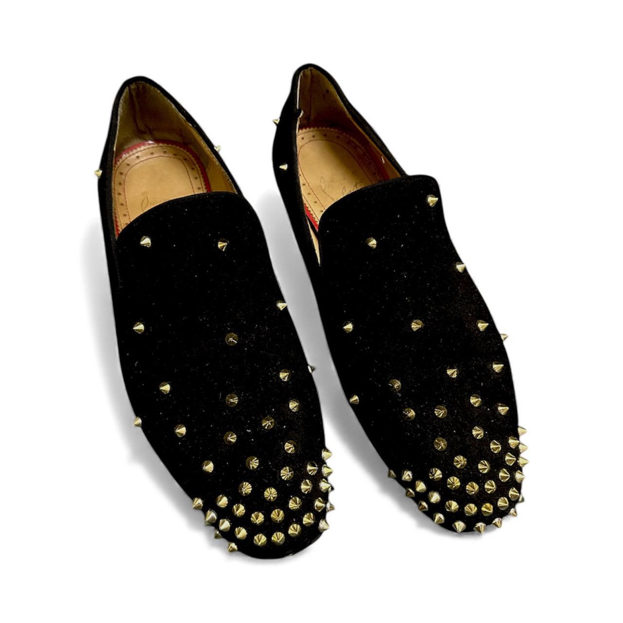 Christian Louboutin Black Suede Christian Louboutin Spikes Slip on Casual Loafer Size US 10 / EU 43 - 3 Thumbnail