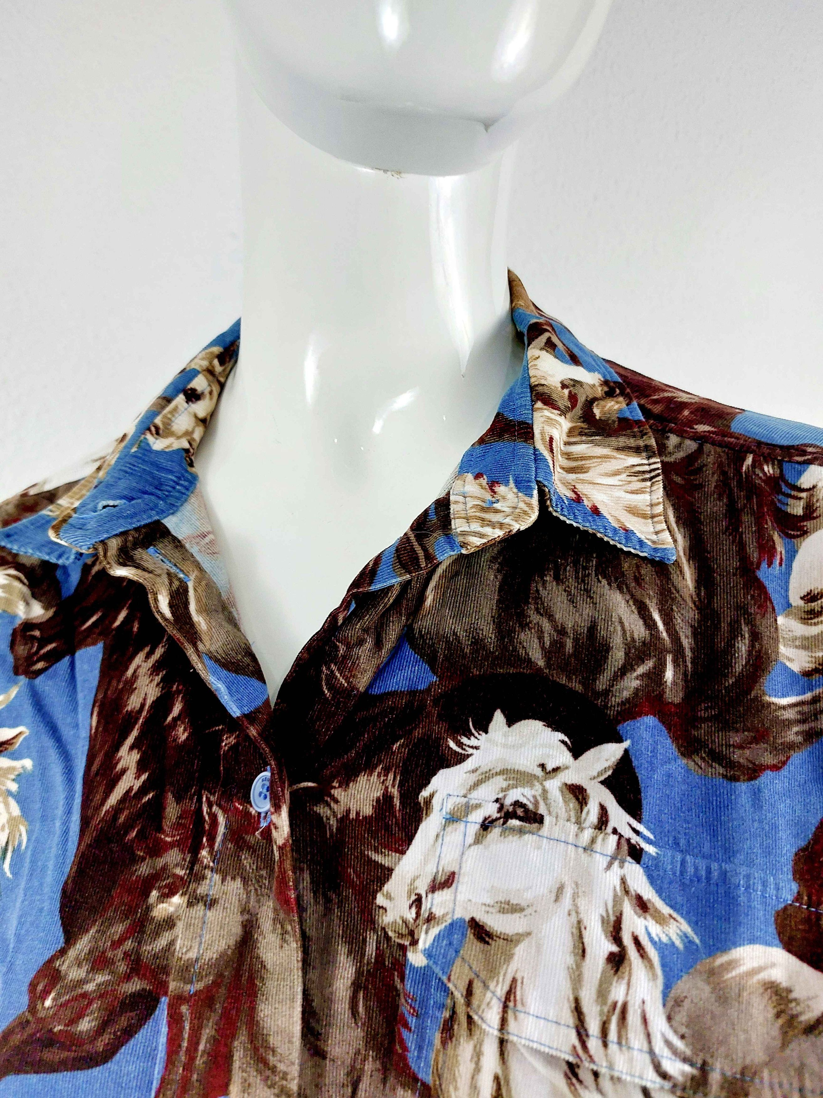 Kenzo KENZO Women's Chevaux Horse Cowboy Denim Tunc Dress Size M / US 6-8 / IT 42-44 - 9 Thumbnail