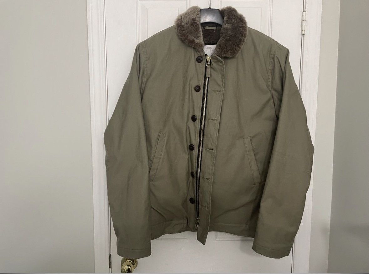 Dehen 1920 Dehen 1920 N-1 Deck Jacket Olive/Kodiak Mouton Size US L / EU 52-54 / 3 - 2 Thumbnail
