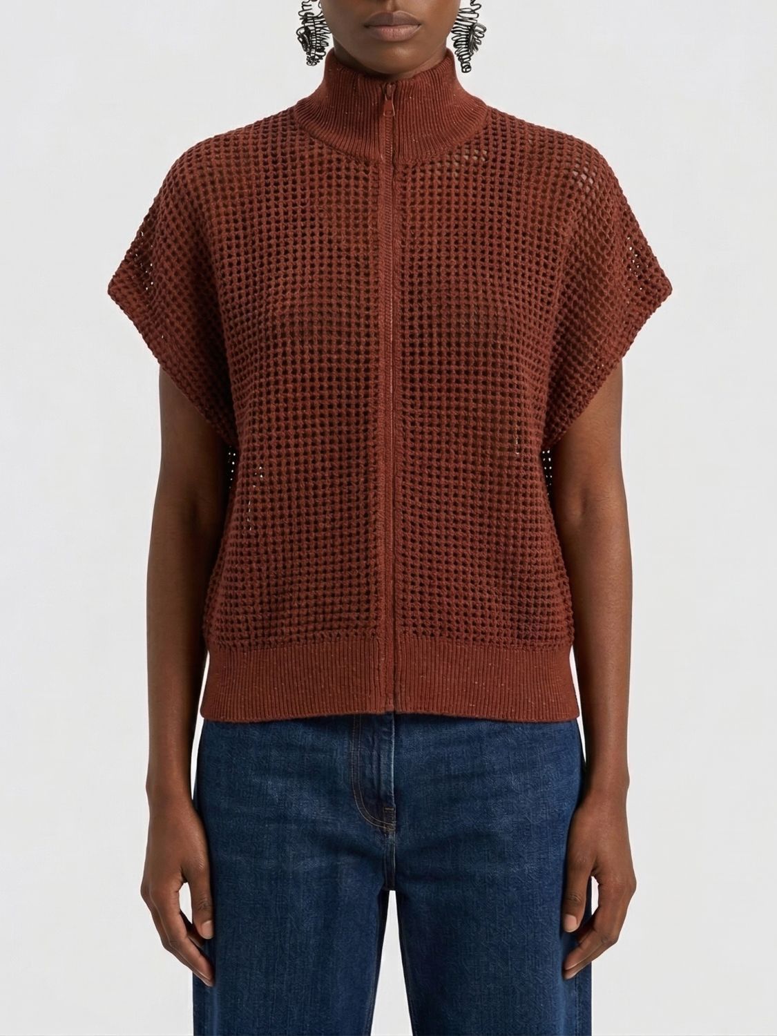 Brunello Cucinelli Brunello Cucinelli Sweater Woman Red Size S / US 4 / IT 40 - 1 Thumbnail