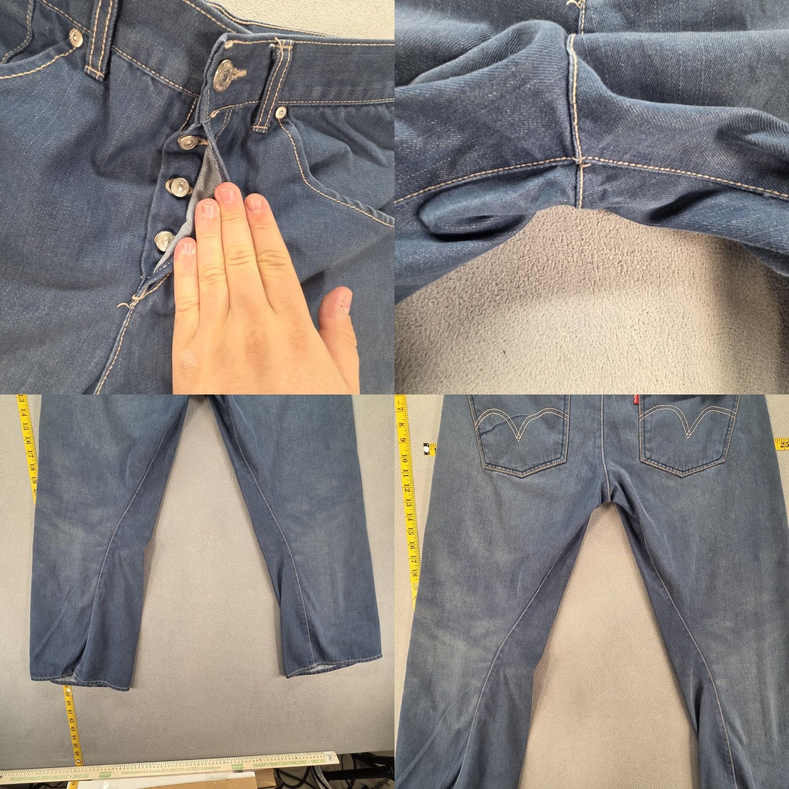 Levi's Levi's Engineered Jeans Straight Mens Blue 32x28 Regular Relaxed Size US 32 / EU 48 - 9 Thumbnail