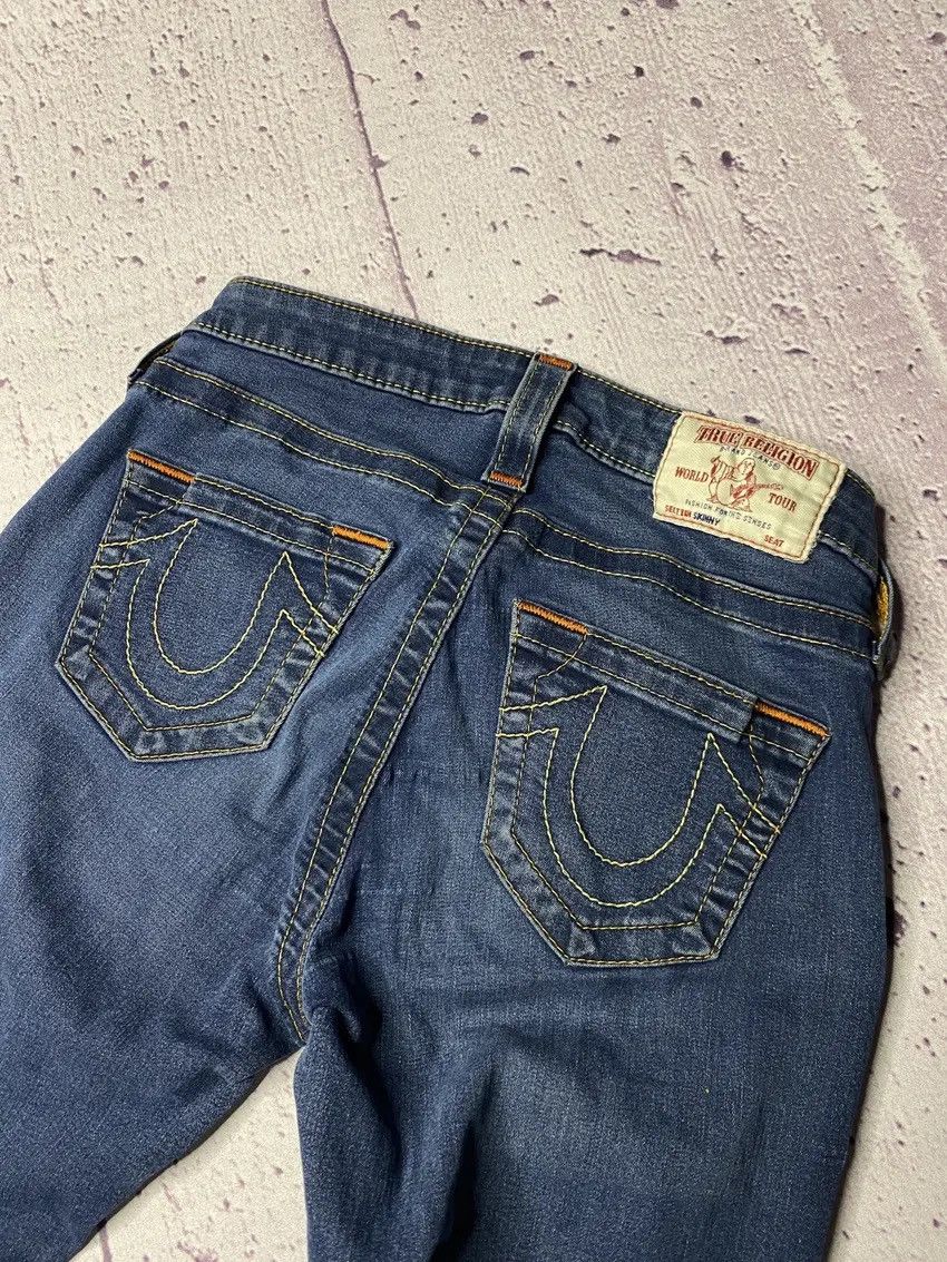 True Religion Women's skinny true religion jeans made in USA SIZE 27 Size 27" / US 4 / IT 40 - 2 Thumbnail