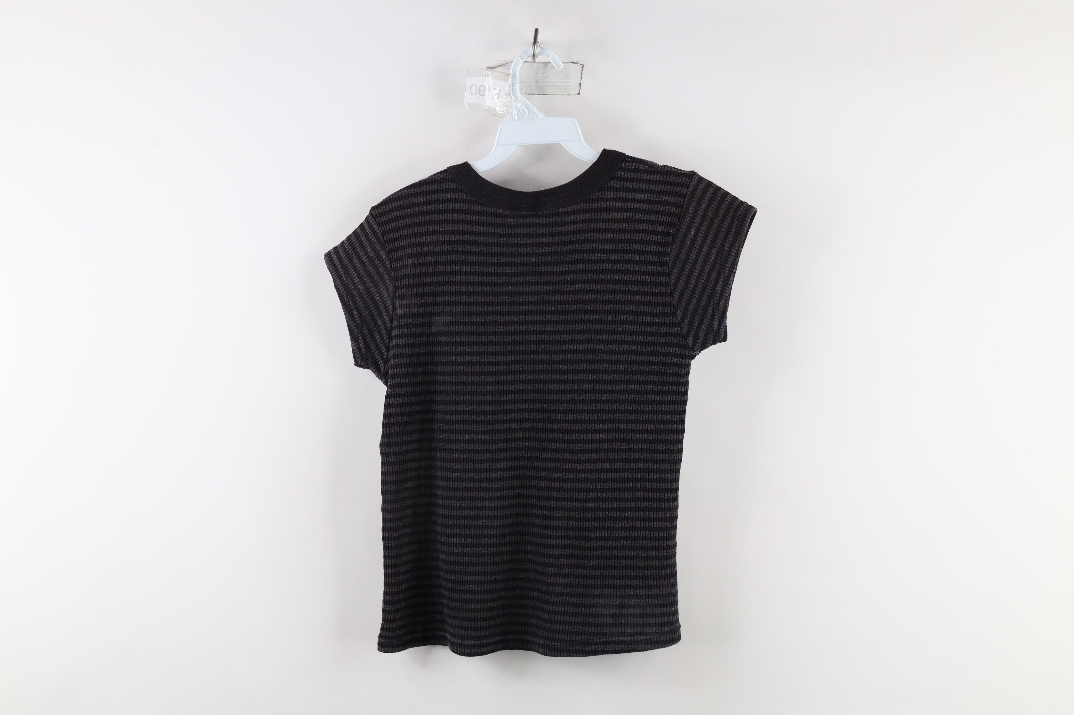 Vintage Vintage 90s Streetwear Waffle Knit Cropped T-Shirt USA Size M / US 6-8 / IT 42-44 - 7 Thumbnail