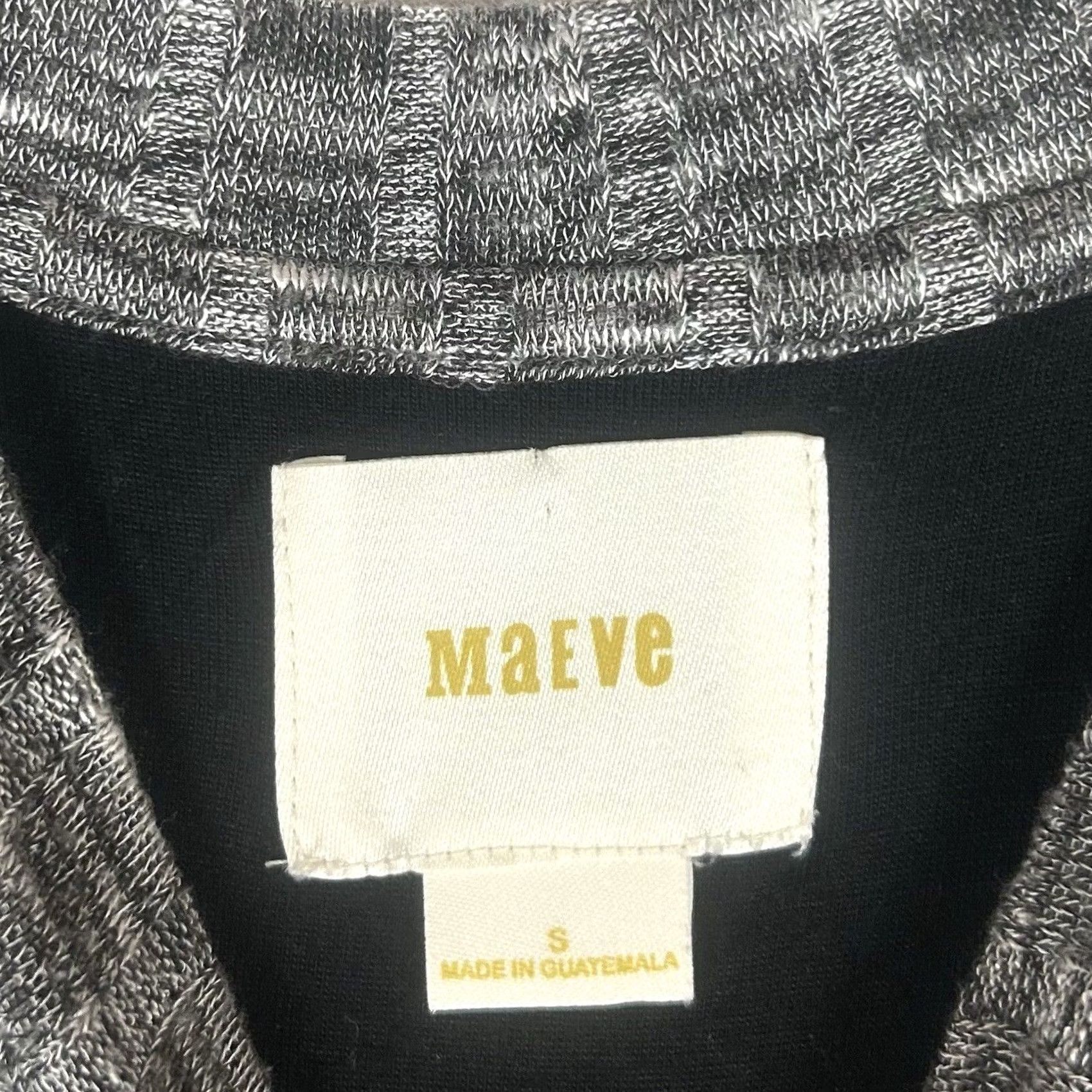 Anthropologie Anthropologie Maeve Fit And Flare Dress Womens S Geometric Sleeveless Lined Cap Sleeve Knee Length Grey Size S / US 4 / IT 40 - 3 Thumbnail