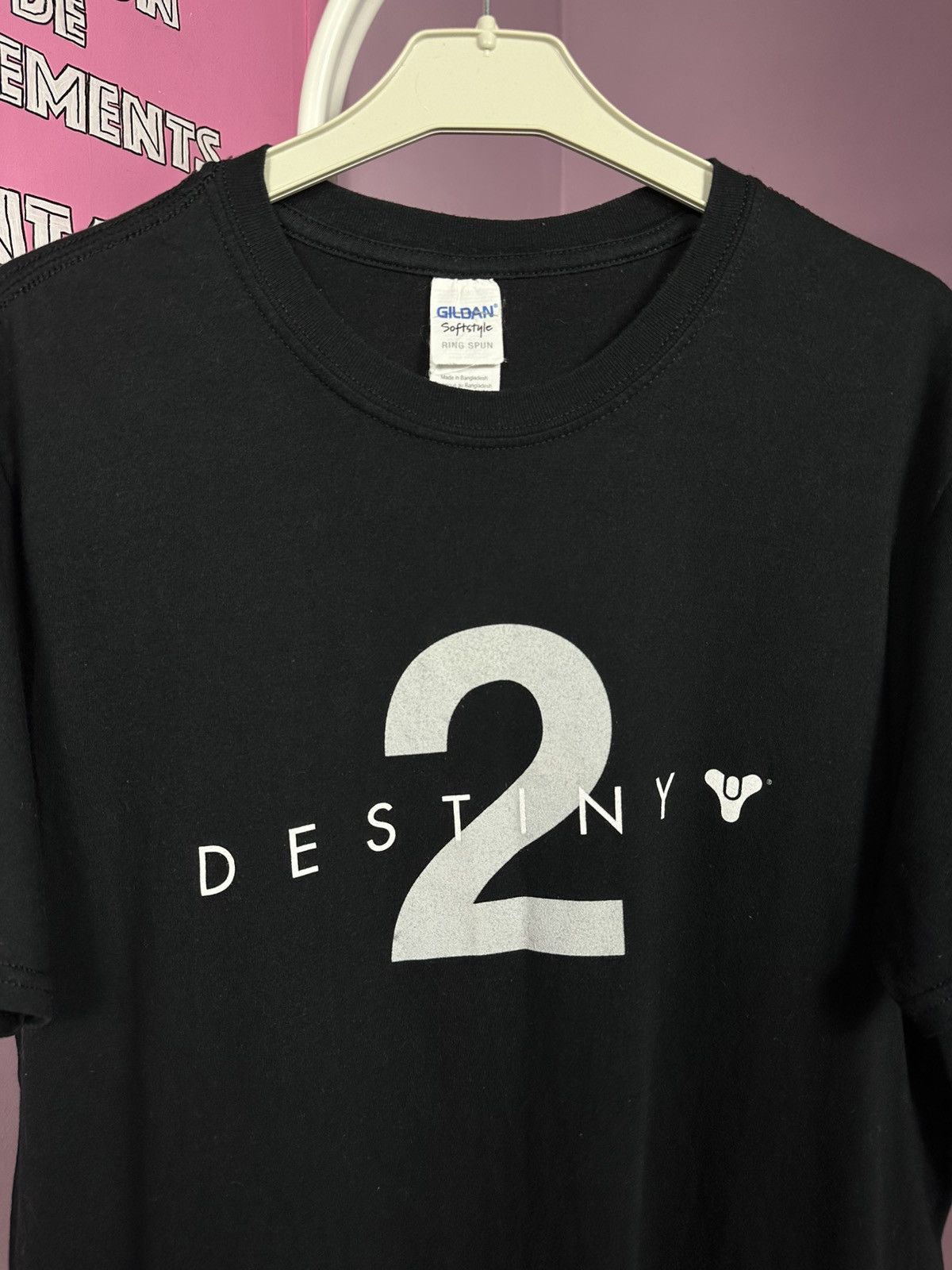 Gildan Destiny 2 Gaming T-Shirt Vintage Video Game Promo Logo Size US L / EU 52-54 / 3 - 10 Thumbnail
