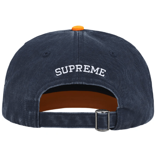 Supreme Supreme Pigment Coated 2 Tone S Logo 6-Panel Navy Michigan