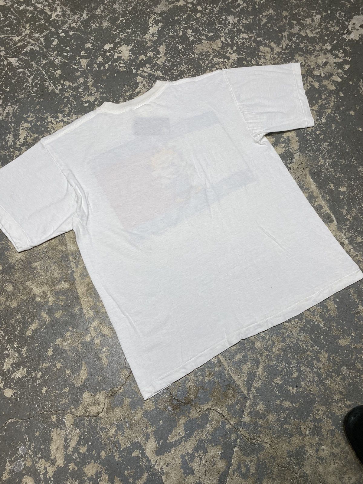 Japanese Brand × Vintage Vintage Tummy Poke Finger Calvin And Hobbes Parody 90 Tshirt Size US L / EU 52-54 / 3 - 10 Thumbnail