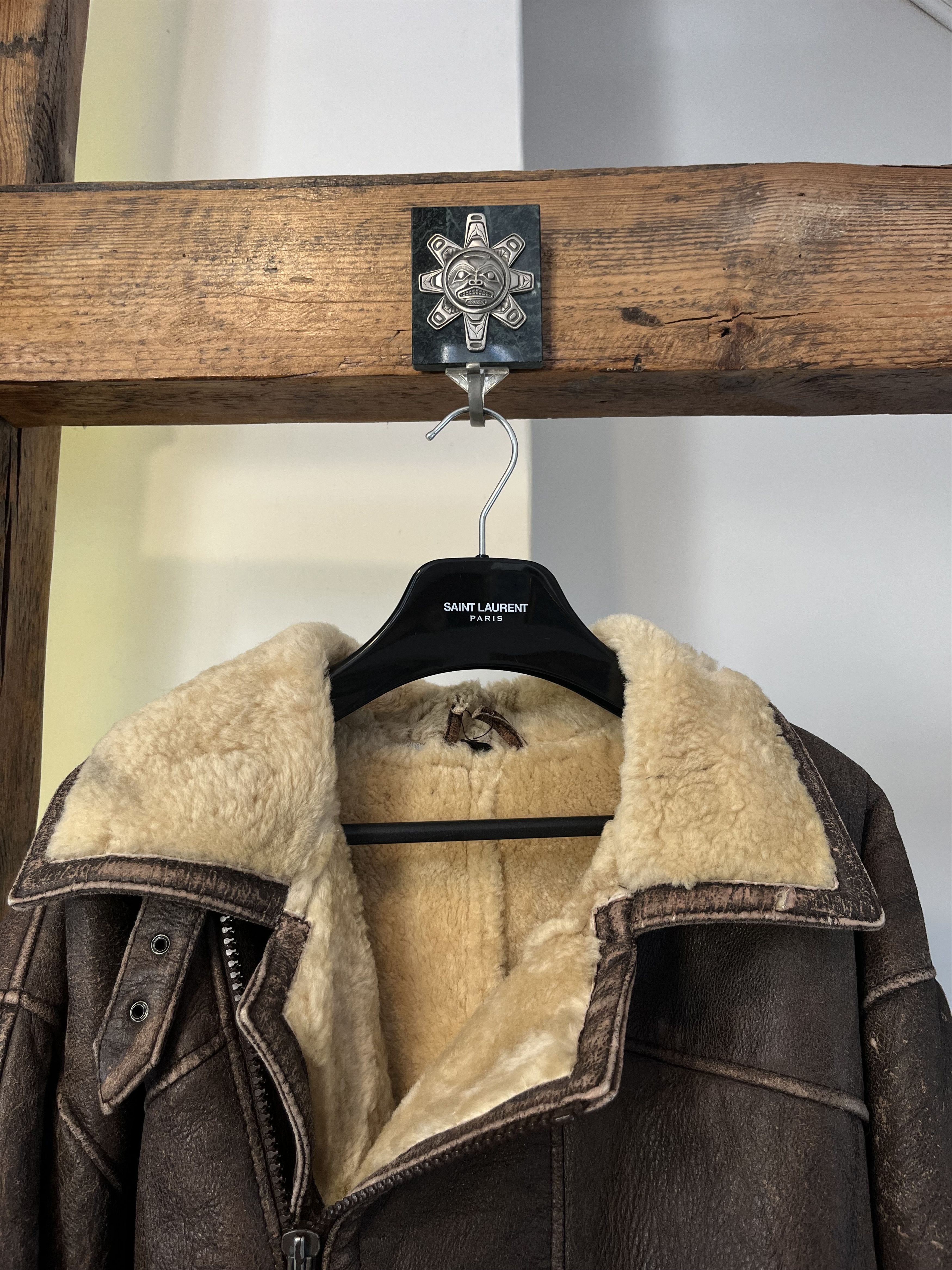 Other Vintage 80s Real Leather Wool Military Heavy B 3 Jacket Size US M / EU 48-50 / 2 - 3 Thumbnail