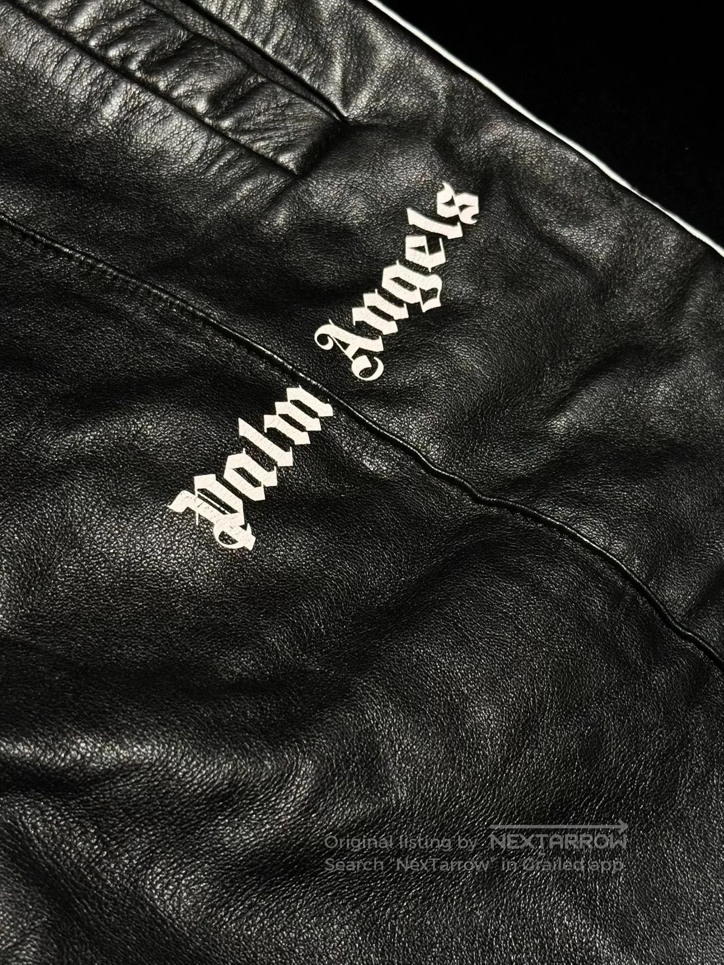 Palm Angels Palm Angles Leather Striped Trousers. Size US 38 / EU 54 - 6 Thumbnail