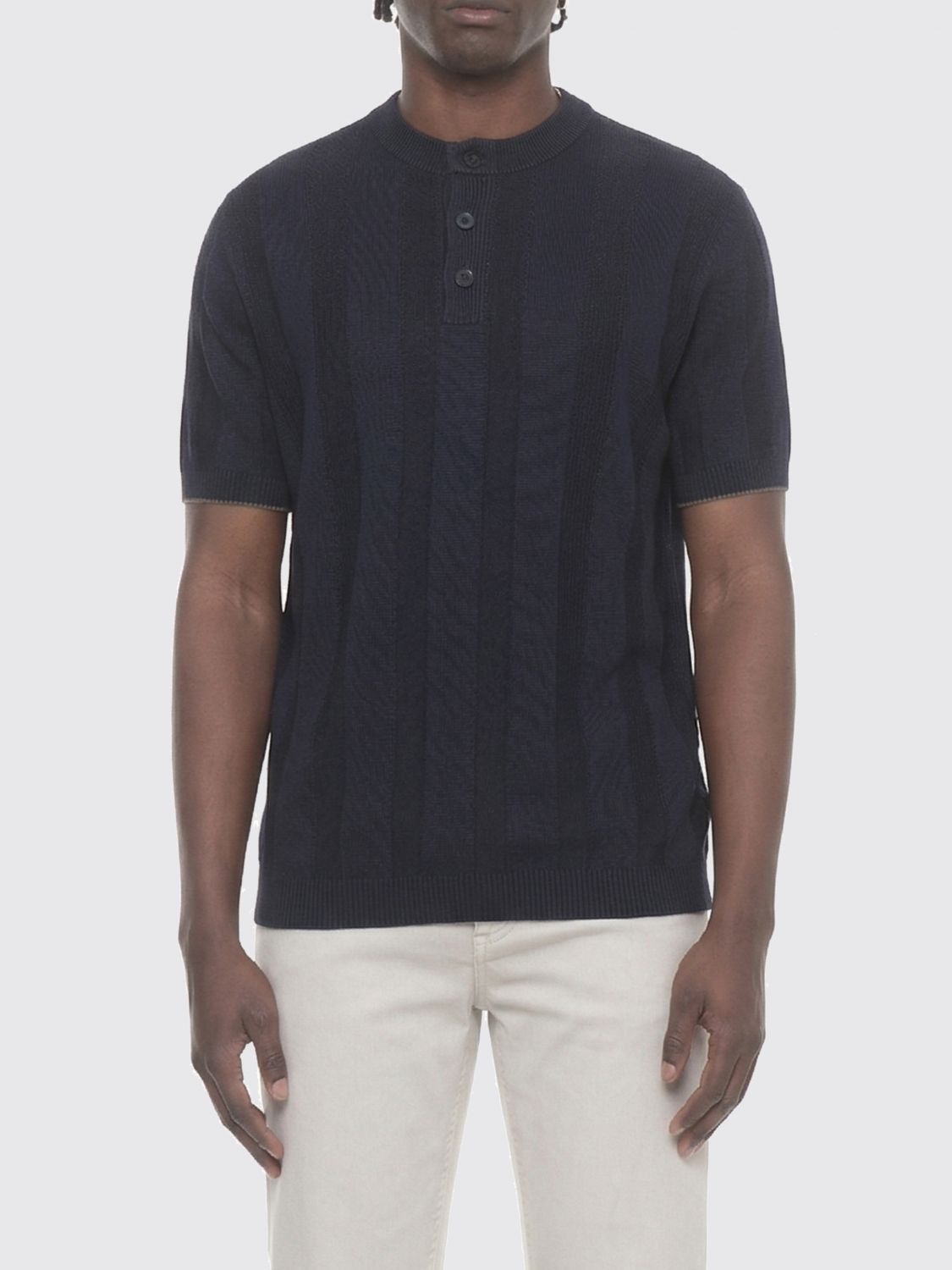 Brunello Cucinelli Brunello Cucinelli Sweater Men Blue Size US XL / EU 56 / 4 - 1 Thumbnail