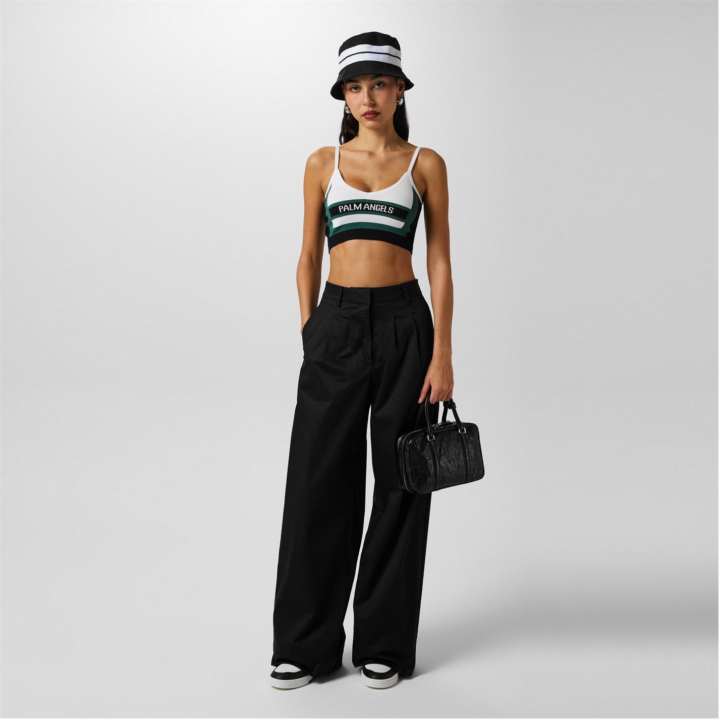 Palm Angels o1g2r1mq0325 Race Crop Knit-Top in Multicolor Size XS / US 0-2 / IT 36-38 - 6 Thumbnail