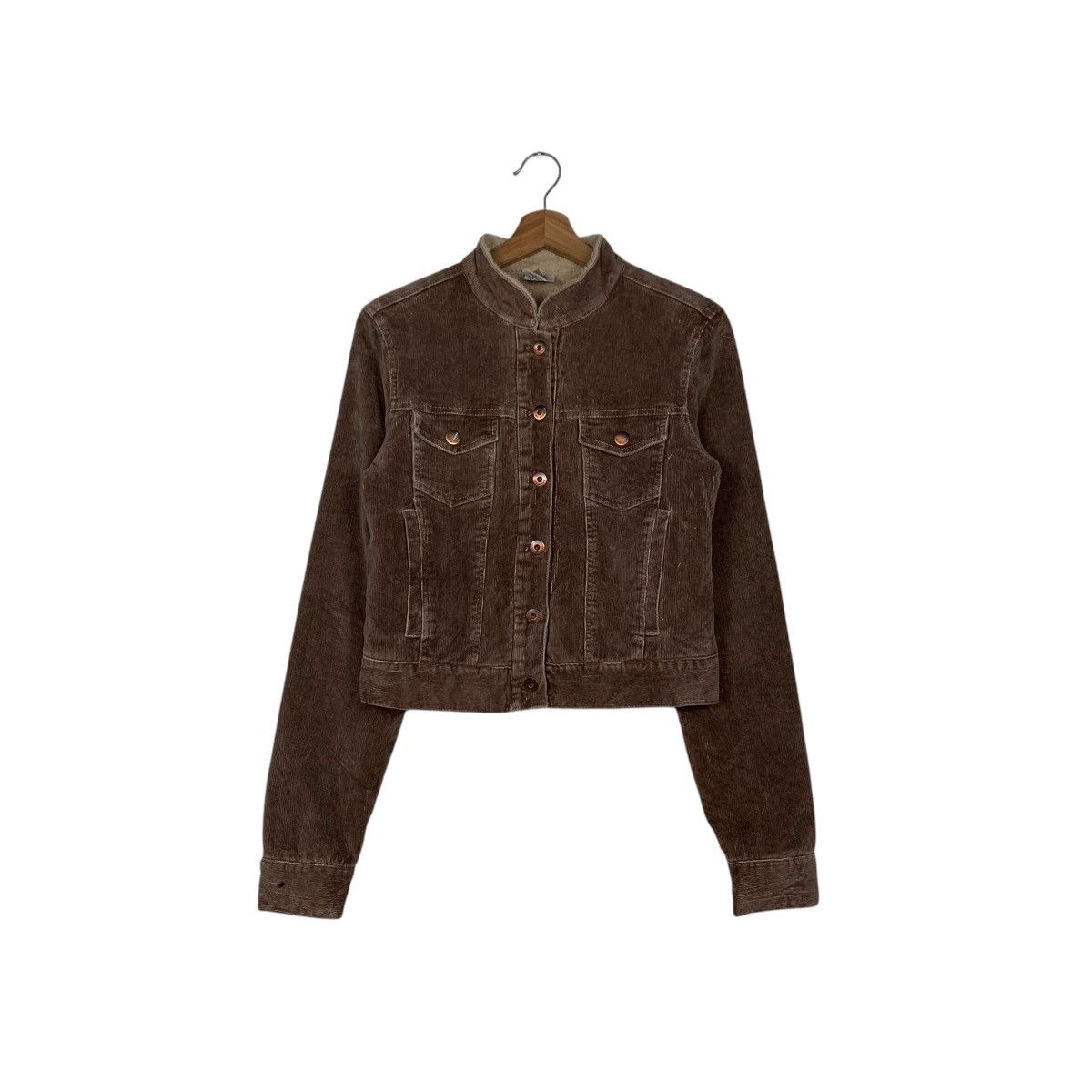 Billabong BILLABONG Corduroy Jacket Women’s Crop Jacket #2157-C95 Size S / US 4 / IT 40 - 1 Thumbnail