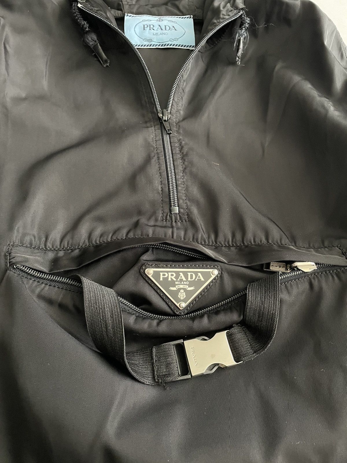 Prada Prada 90’s Plaque Logo Packable Nylon Jacket Size US S / EU 44-46 / 1 - 5 Thumbnail