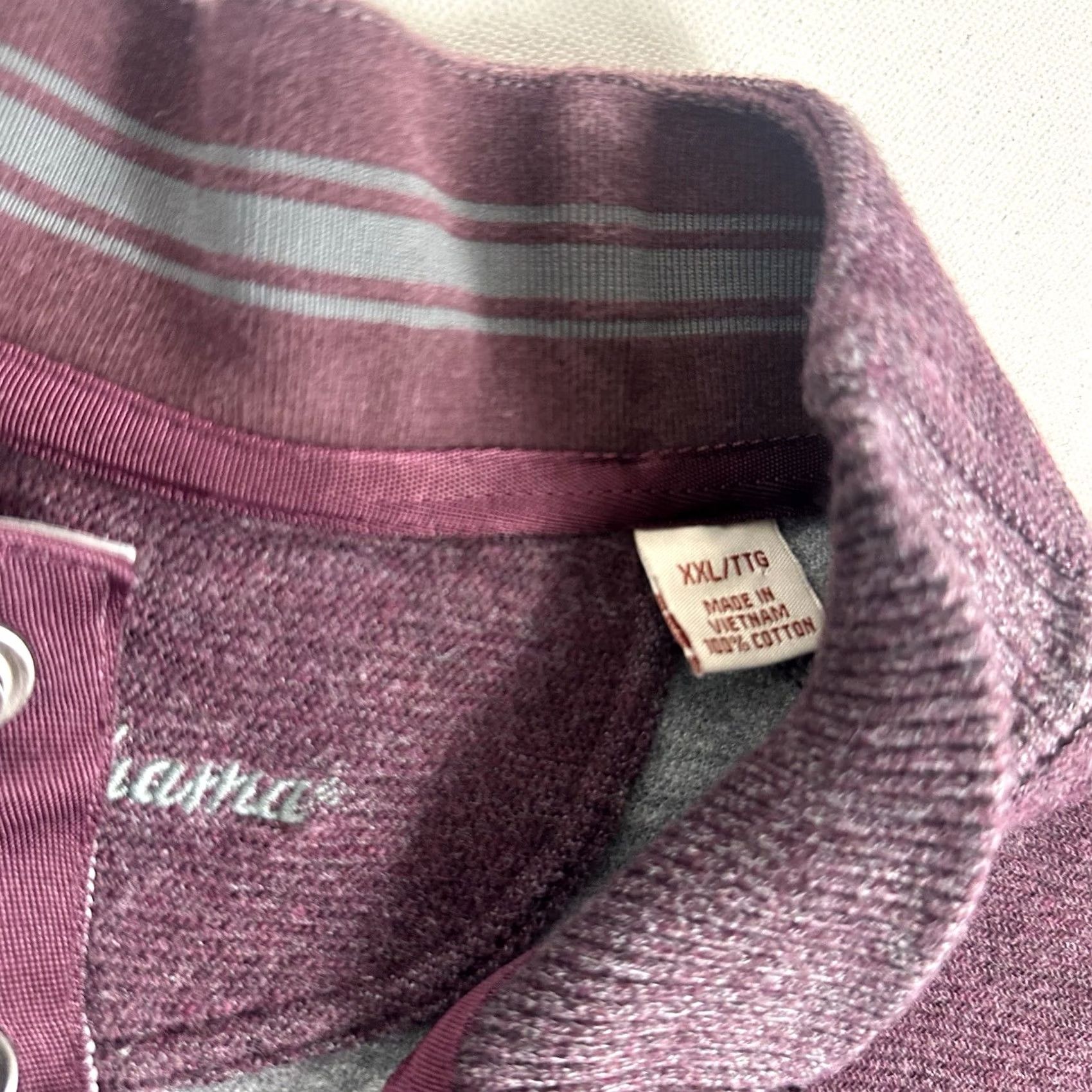Tommy Bahama Tommy Bahama Sweater Pullover Mock Neck Button 2XL Mens Burgundy Heavyweight Knit Mock Sweatshirt Sweater Size US XXL / EU 58 / 5 - 6 Thumbnail