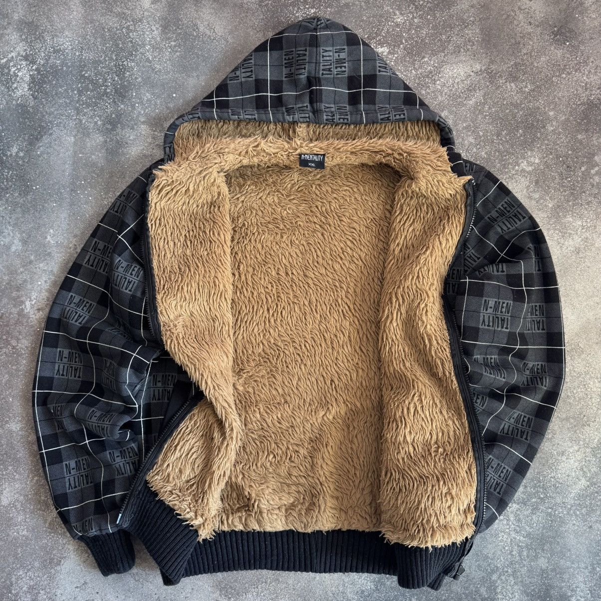 If Six Was Nine Y2K Affliction Style Vintage Faux Fur Lined Zip Hoodie Size US L / EU 52-54 / 3 - 3 Thumbnail