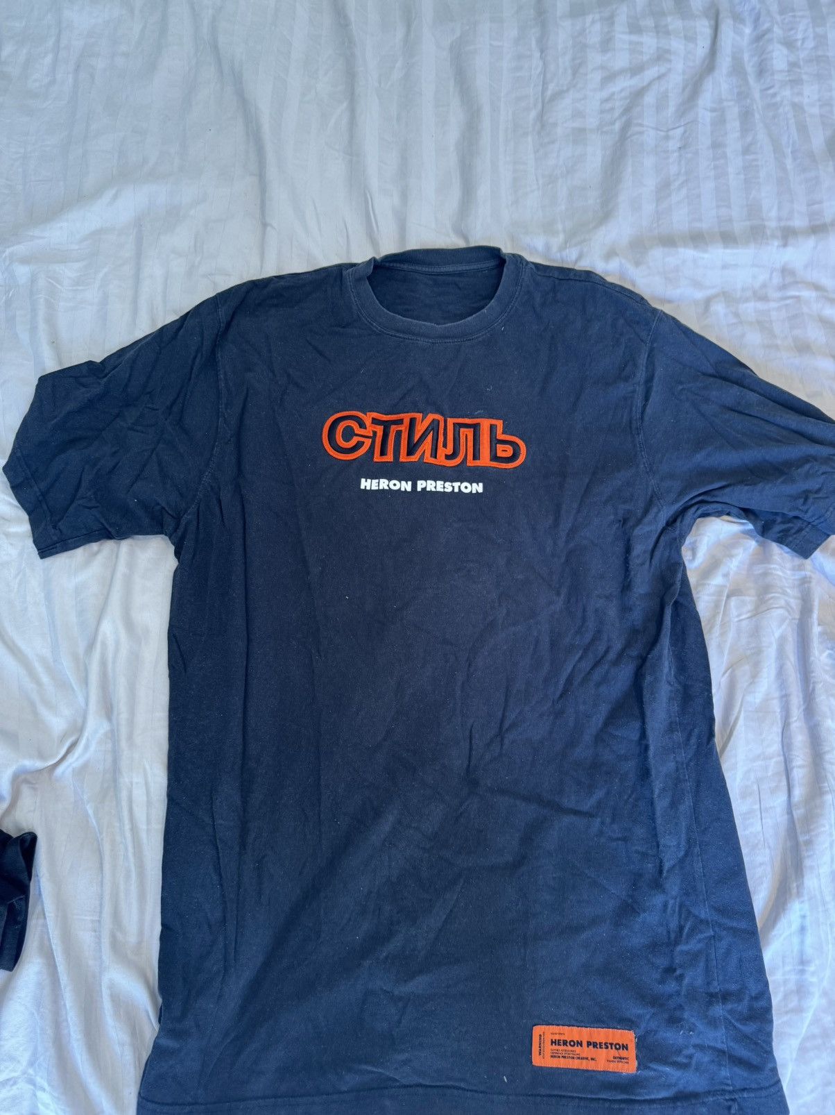 Heron Preston Navy Heron Preston t shirt Size US L / EU 52-54 / 3 - 1 Thumbnail