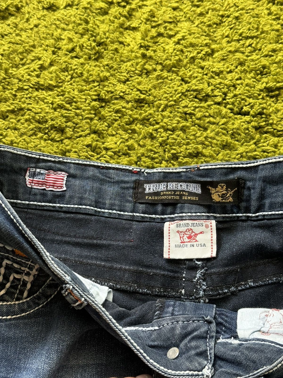 True Religion × Vintage 🇺🇸 True Religion Y2K vintage made in USA capri shorts Size 29" - 6 Thumbnail