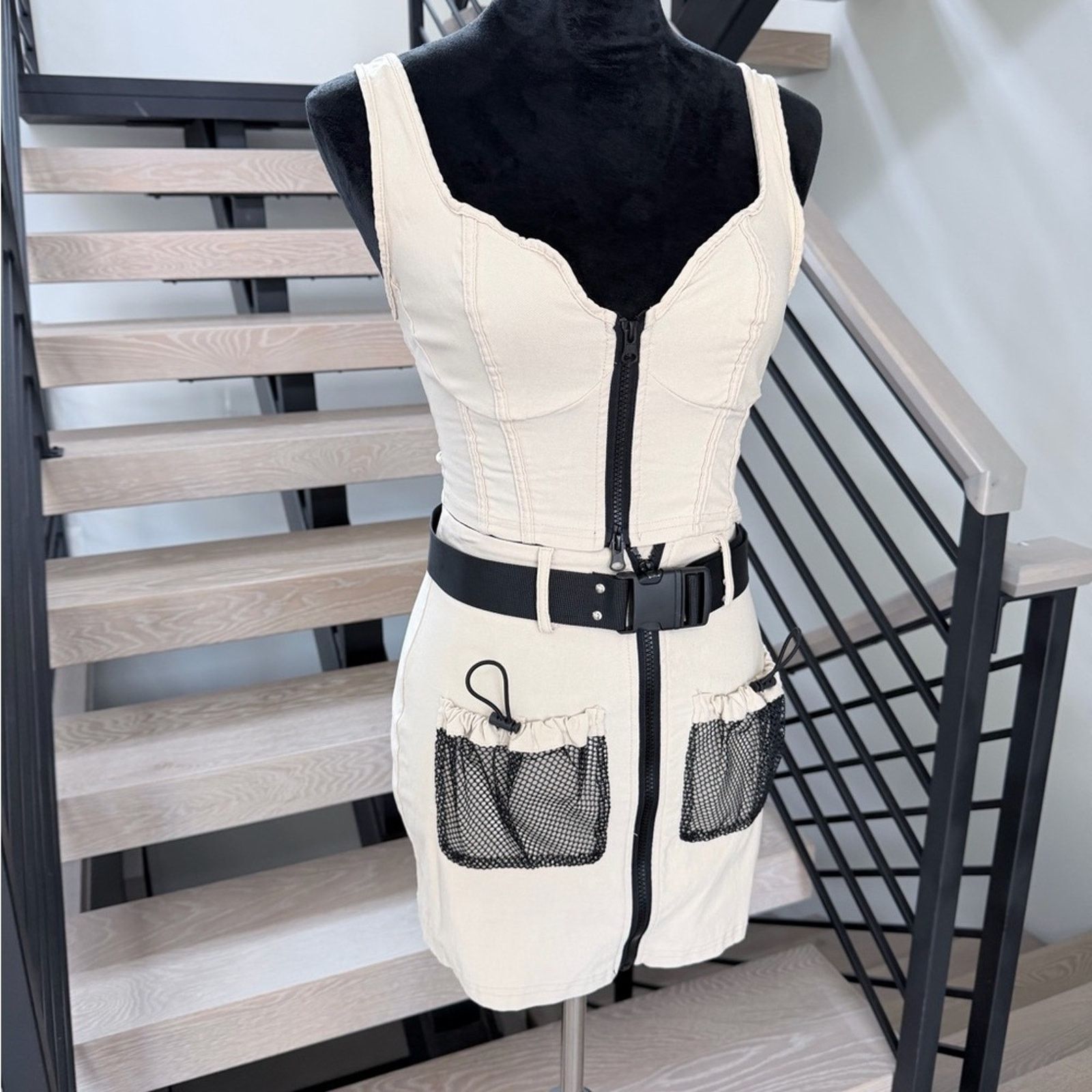 Other Y2K Khaki Matching set Crop Top and Skirt size XS Size 25" / US 0 / IT 36 - 9 Thumbnail