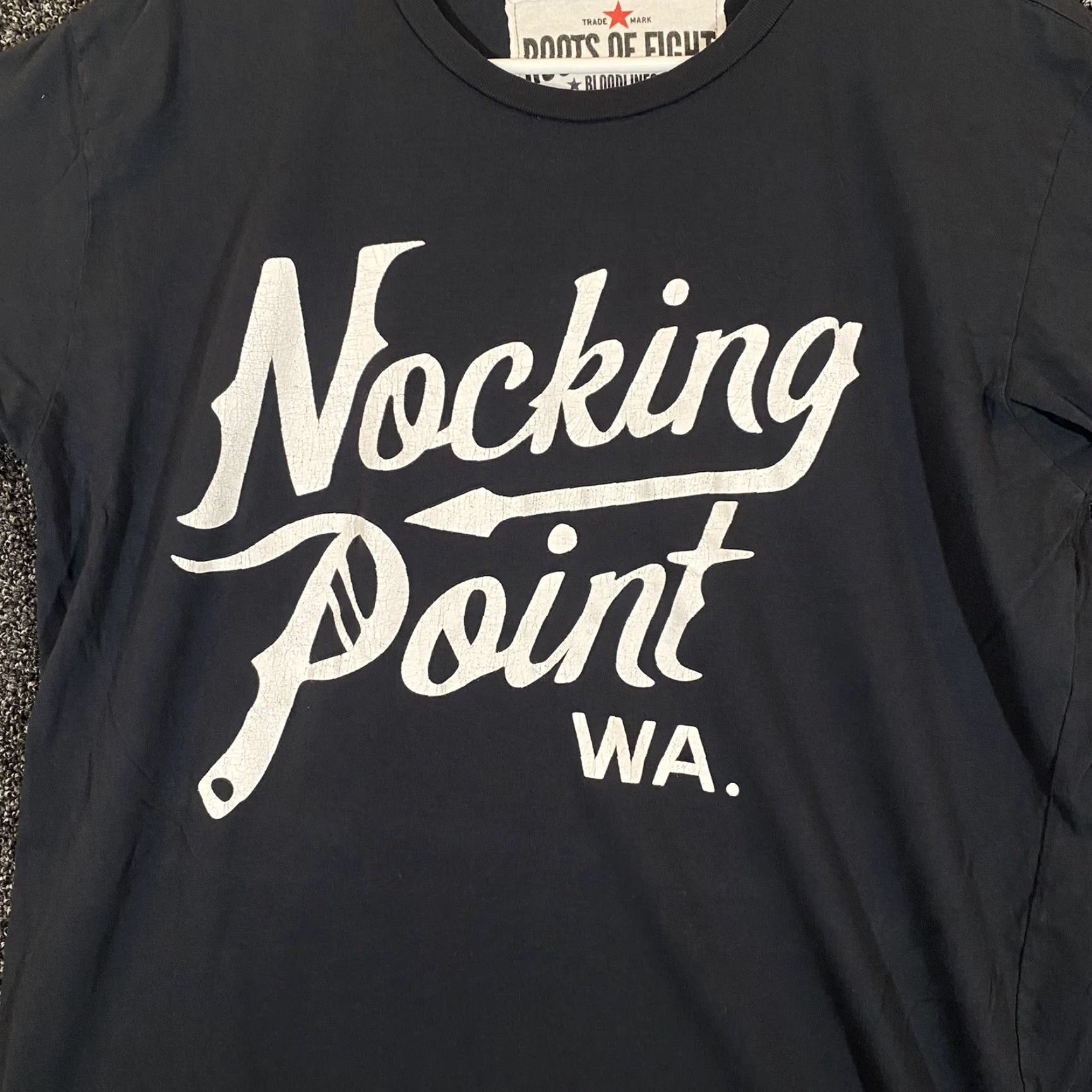 Roots Roots Of Fight Shirt Mens Large Black Nocking Point WA Washington Graphic Tee Size US L / EU 52-54 / 3 - 2 Thumbnail
