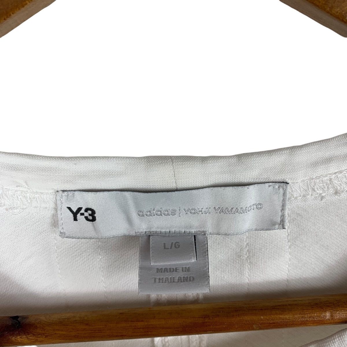 Adidas ADIDAS x YOHJI YAMAMOTO Y-3 white tee shirt Size US L / EU 52-54 / 3 - 3 Thumbnail