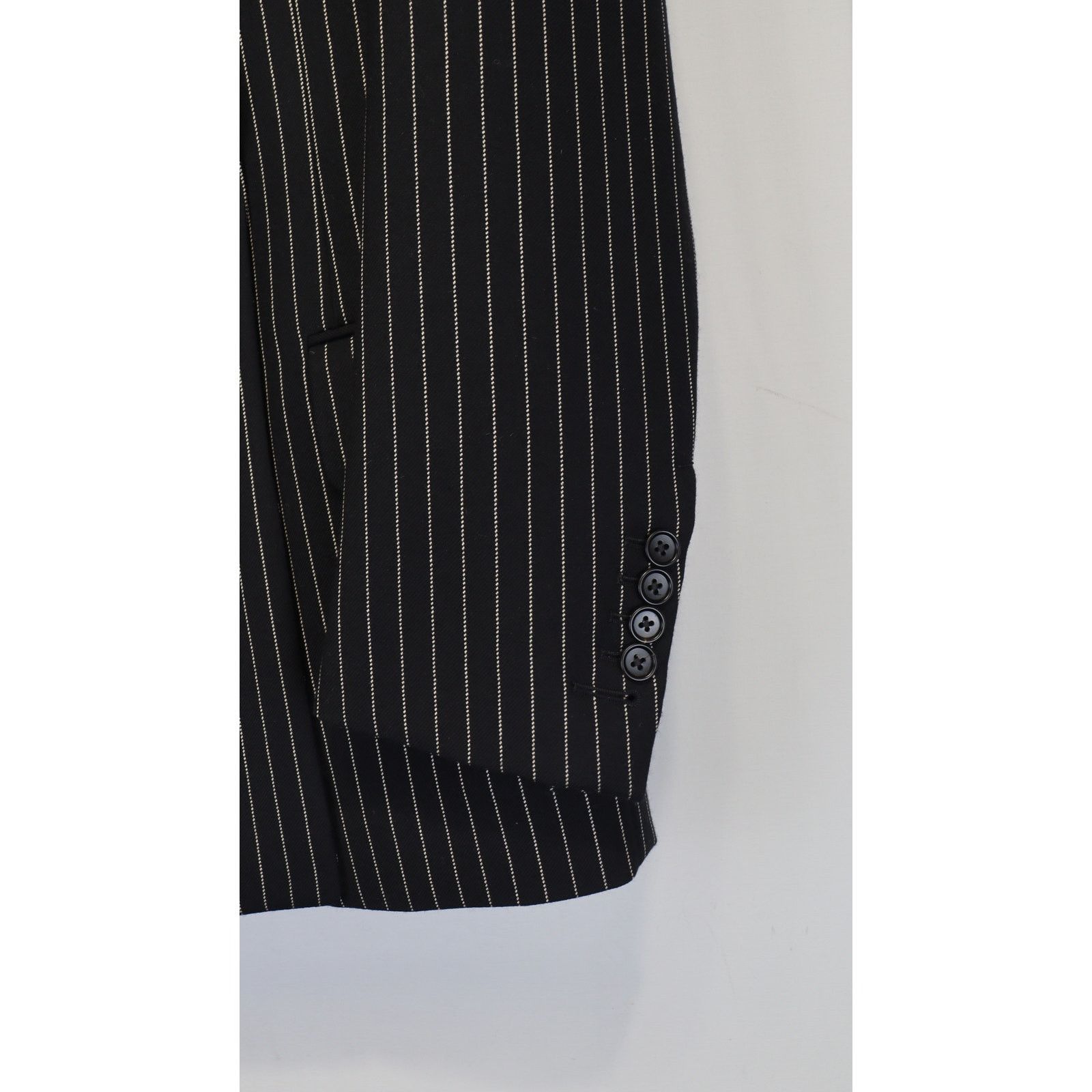 Tom Ford o1rshd1 Cooper Stripe Blazer Jacket in Black/White Size US S / EU 44-46 / 1 - 6 Thumbnail