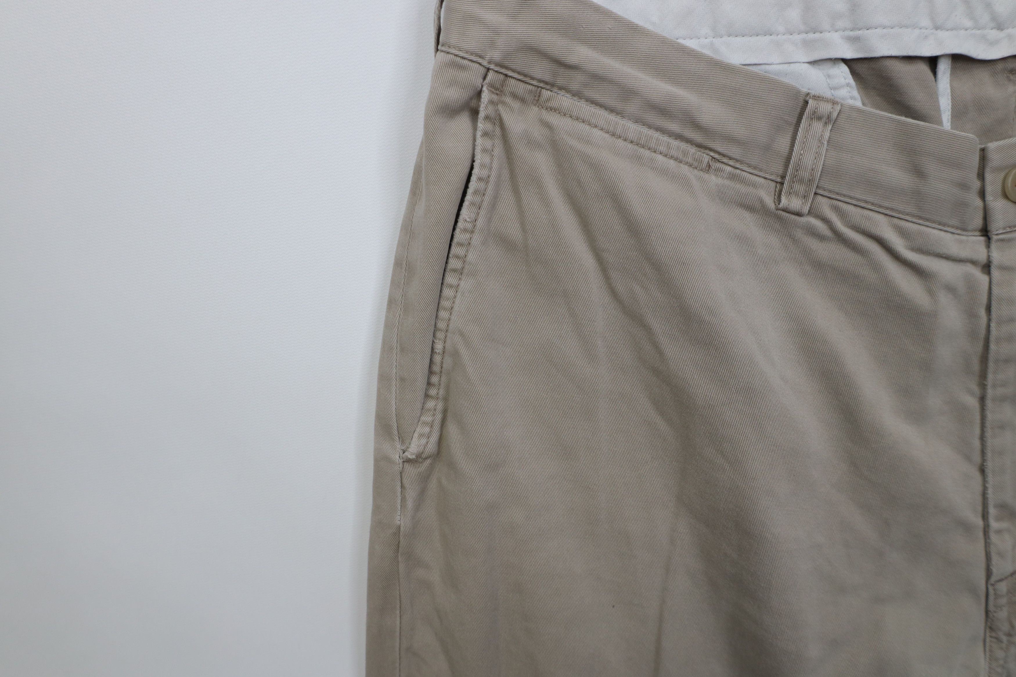 Ralph Lauren Vintage 90s Ralph Lauren Wide Leg Chino Pants Beige Cotton Size US 38 / EU 54 - 8 Thumbnail