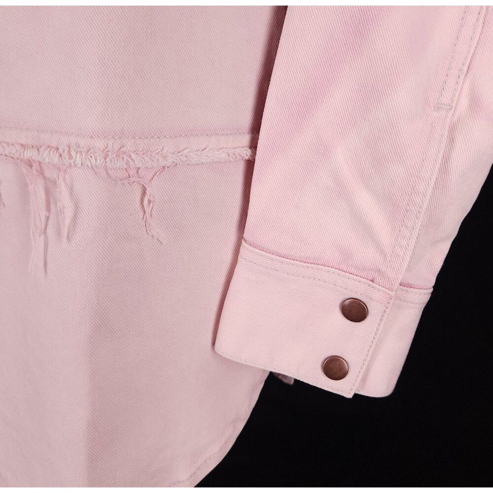 Acne Studios Acne Studios Panelled Denim Overshirt XS Mens Jacket Pink Size US XS / EU 42 / 0 - 6 Thumbnail