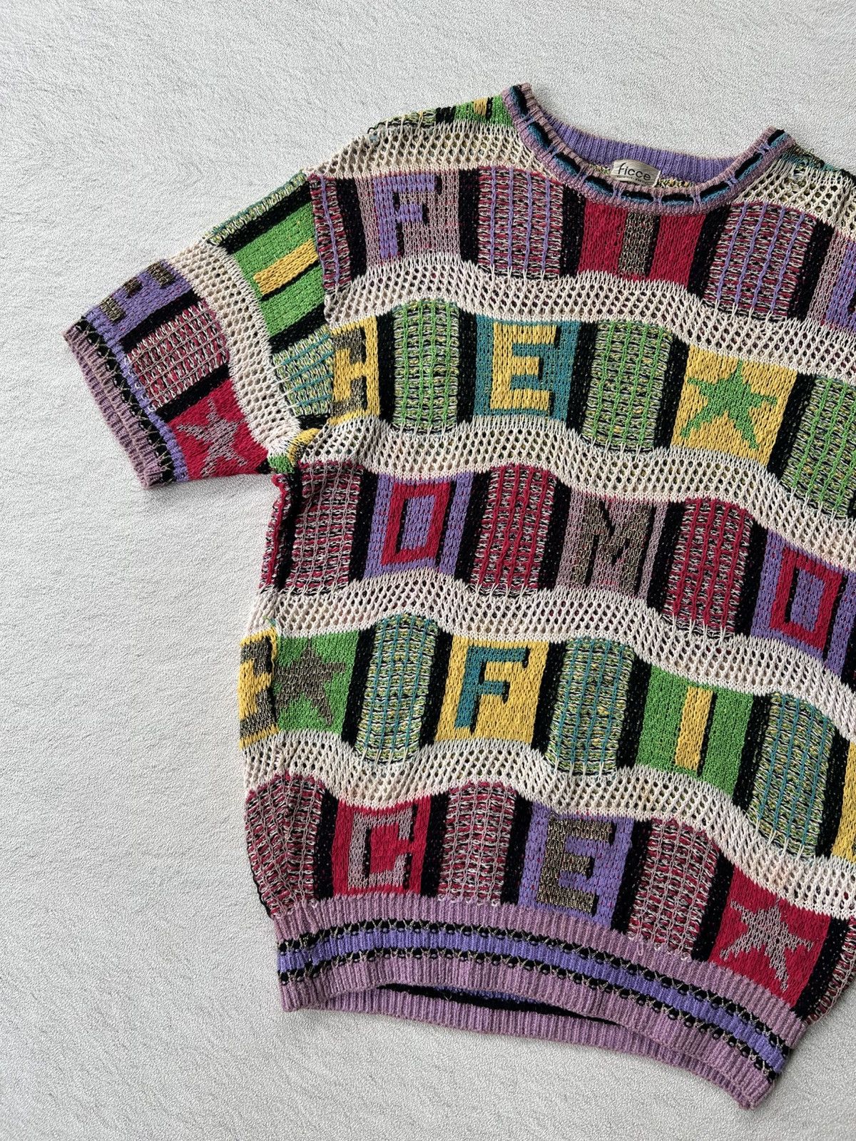 Yoshiyuki Konishi Vintage Ficce By Yoshiyuki Konishi Ficce Uomo Logo Knit Size US M / EU 48-50 / 2 - 2 Thumbnail