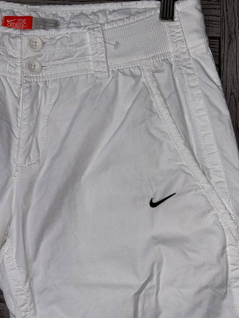 Nike Nike The Athletic Dept Women's White Y2k Pants vintage 2000s Size 30" / US 8 / IT 44 - 4 Thumbnail