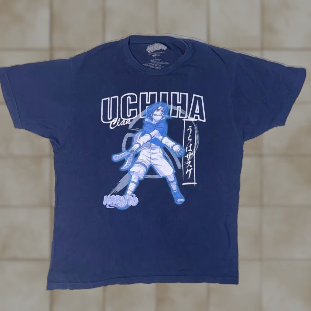 Vintage Naruto T-Shirt Logo Graphic Print Short Sleeve Crew Neck Navy Blue L Men Size US L / EU 52-54 / 3 - 1 Thumbnail