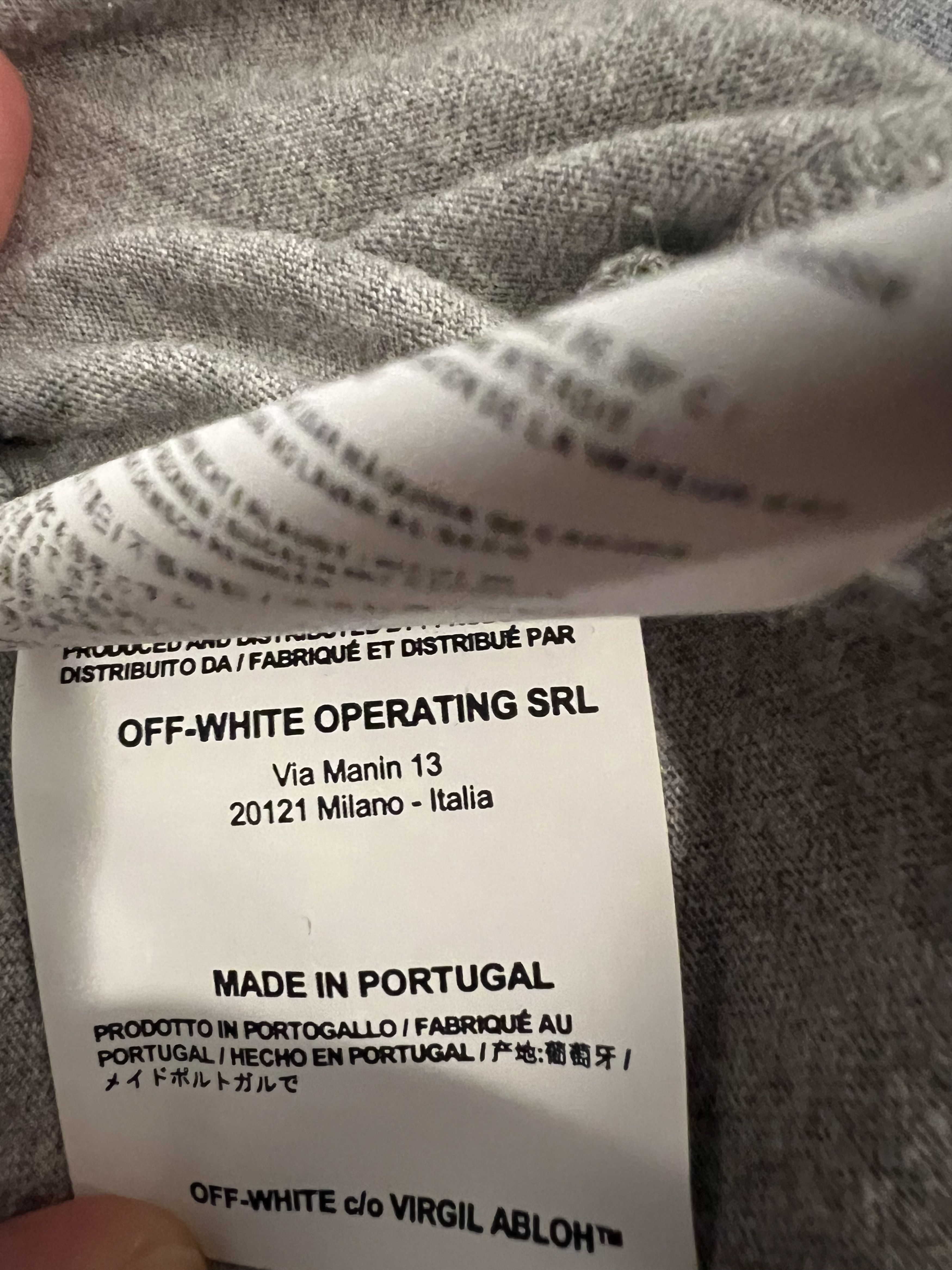 Kith × Off-White Off-White x Kith Global Tee Grey Size US L / EU 52-54 / 3 - 5 Thumbnail
