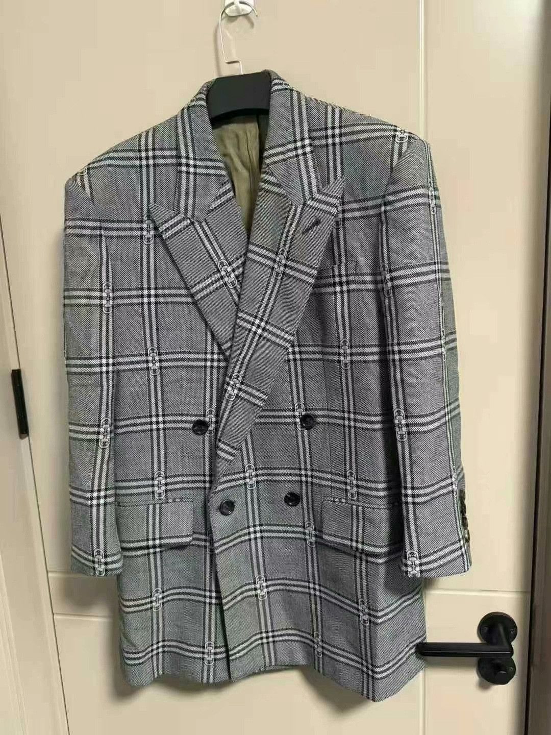 Gucci gucci ss24 plaid double-breasted blazer Size US L / EU 52-54 / 3 - 1 Thumbnail