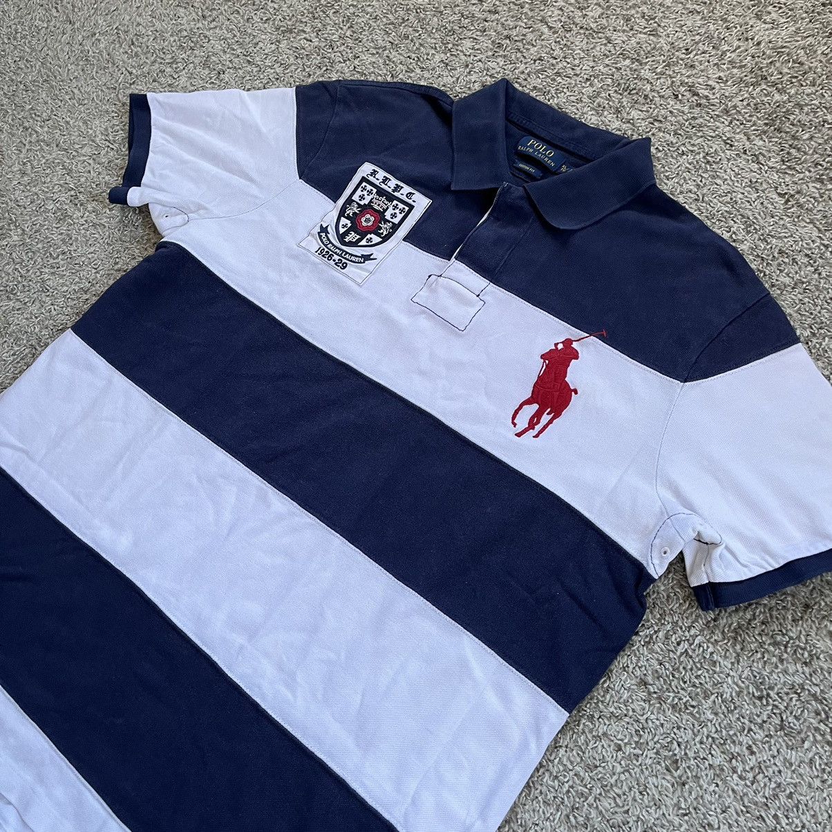 Polo Ralph Lauren × Wu-Tang Clan 🔴Polo Ralph Lauren Shirt Size XL Navy White Big Pony Wu-Tang Size US XL / EU 56 / 4 - 11 Thumbnail