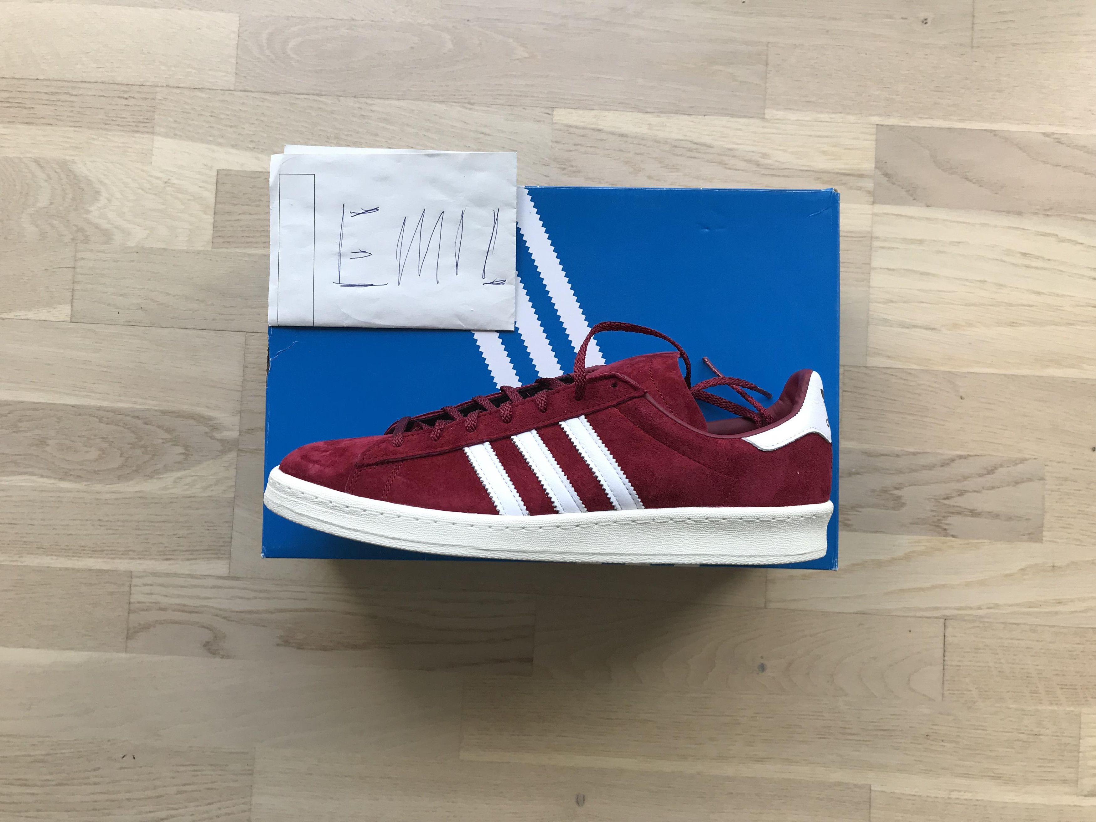 image of Adidas Campus 80's Shoes in Red, Men's (Size 11.5)