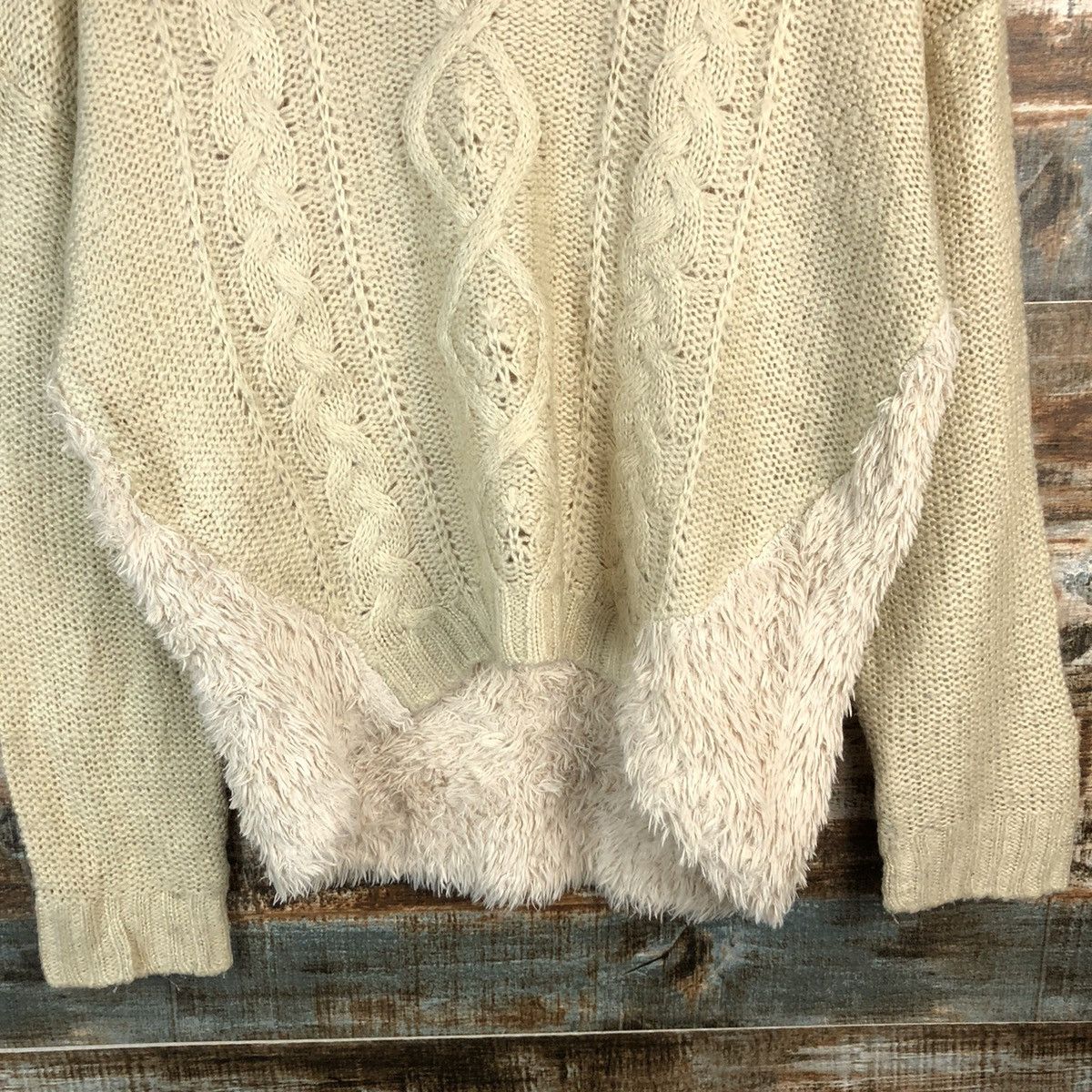 Homespun Knitwear × Japanese Brand W Closet Wears Ino White Knitwear #A1240 Size US M / EU 48-50 / 2 - 6 Thumbnail