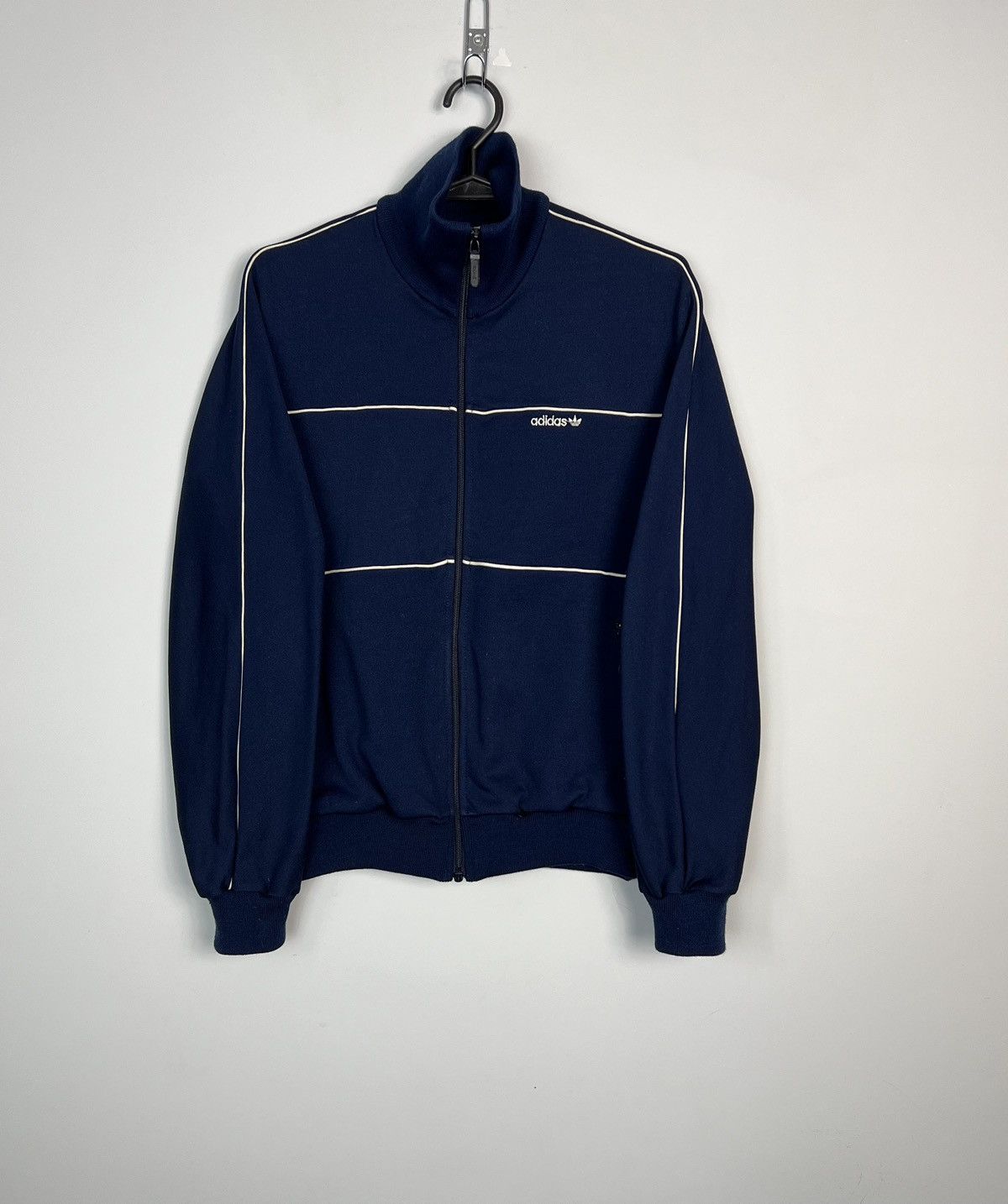 Adidas × Vintage Rare Sweatshirt Adidas Vintage 80’s Zipped Logo Size US M / EU 48-50 / 2 - 1 Thumbnail