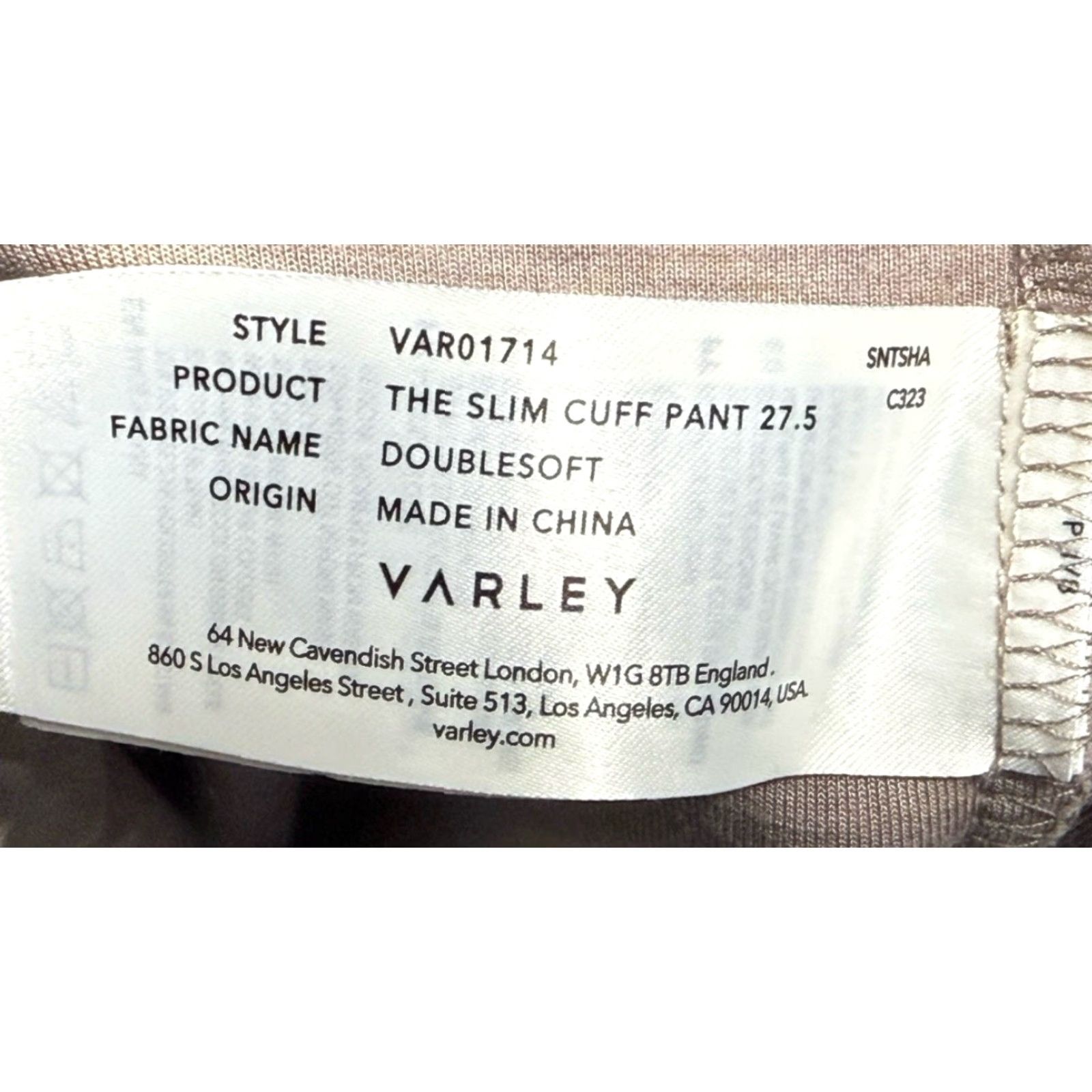 Varley Varley Pants Women Beige Doublesoft Slim Cuff Pant Athleisure Lounge Small Beig Size 28" / US 6 / IT 42 - 6 Thumbnail