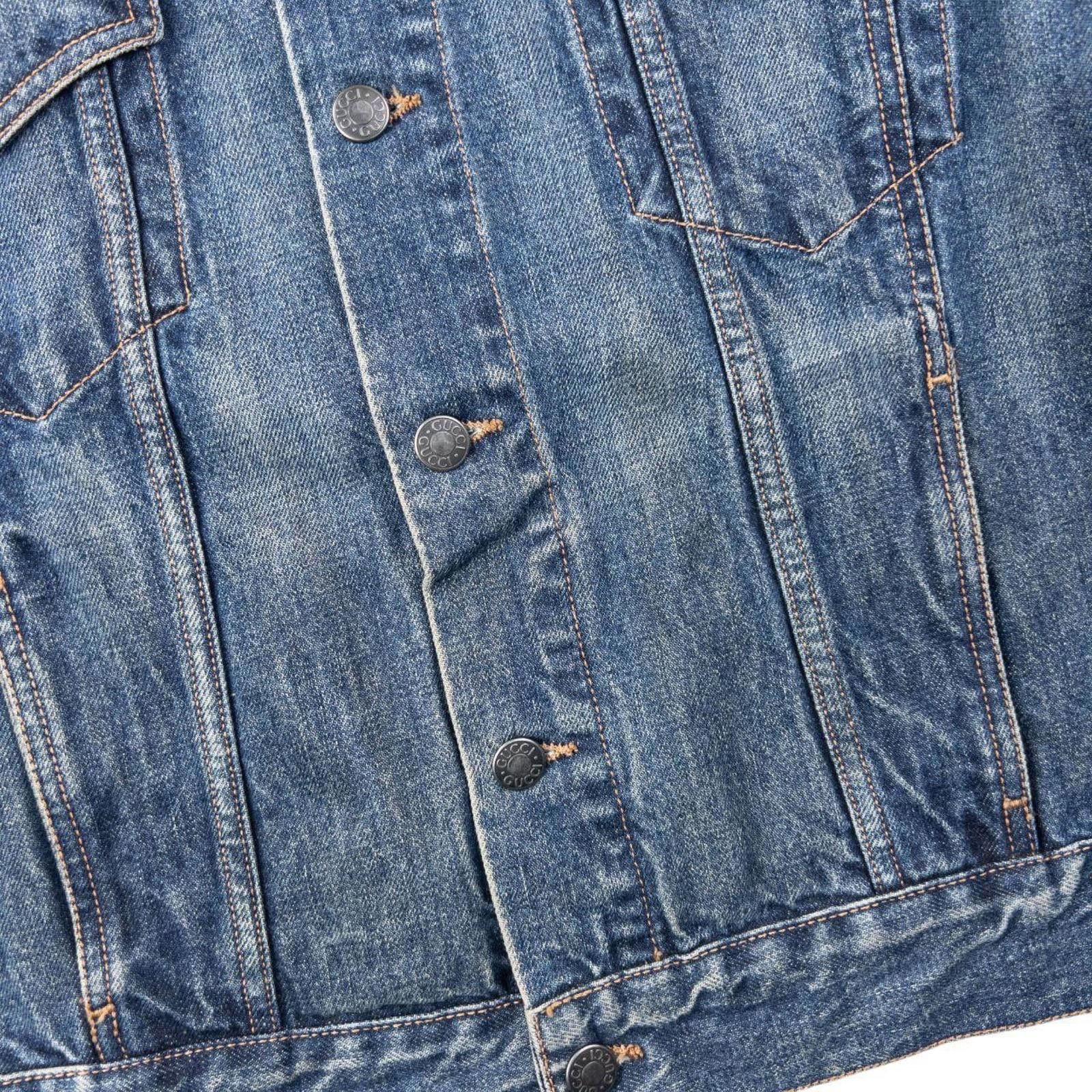 Gucci Vintage 2000s Gucci Button Up Denim Jacket Womens Size L Size US L / EU 52-54 / 3 - 6 Thumbnail