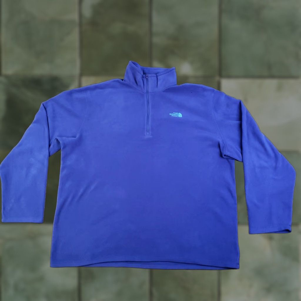 The North Face The North Face Sweatshirt Men XL Blue Fleece 1/4 Zip Outdoor Pullover Lightweight ZZ Size US XL / EU 56 / 4 - 1 Thumbnail