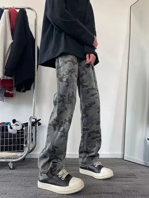 Japanese Brand × Jean Retro straight camouflage casual jeans Size US 32 / EU 48 - 4 Thumbnail