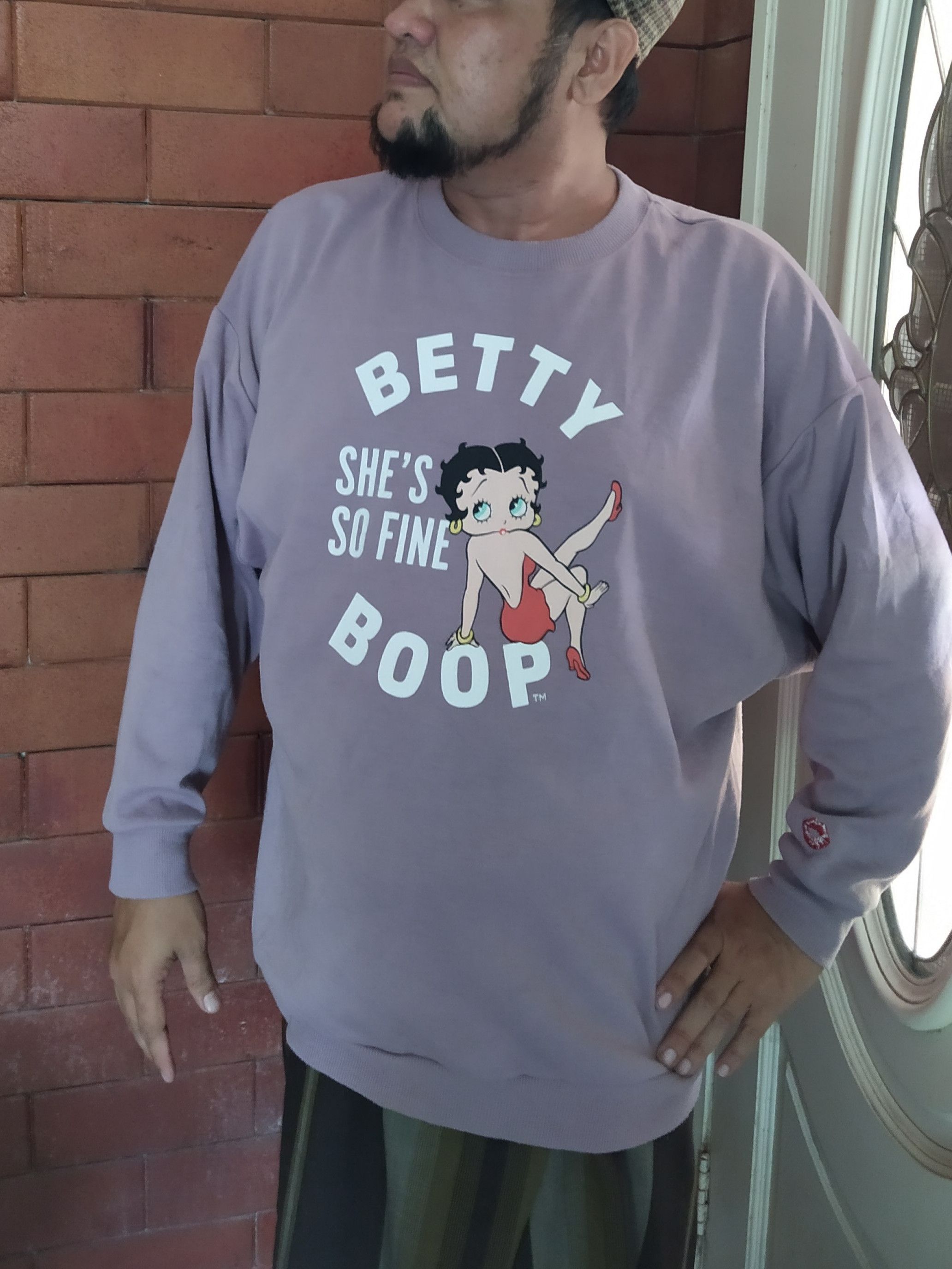 Cartoon Network VTG Betty Boop "She's So Fine" Crewneck Sweatshirt Size US XL / EU 56 / 4 - 3 Thumbnail