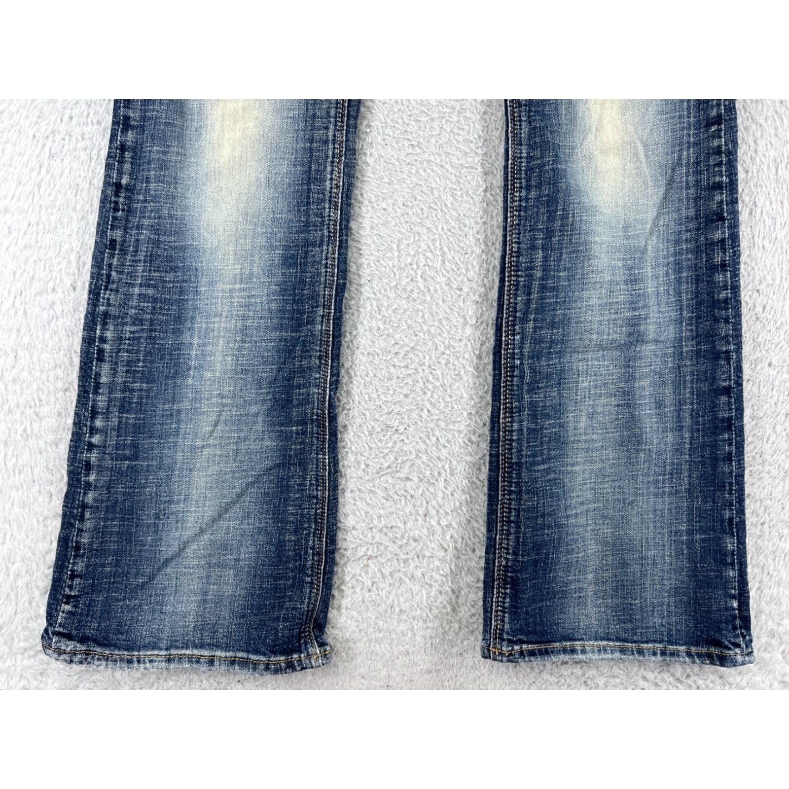 Mavi Mavi Women's Jeans Bootcut Size 29 Blue Denim Stretch Embroidered Distressed Cotton Women's Size 29" - 7 Thumbnail