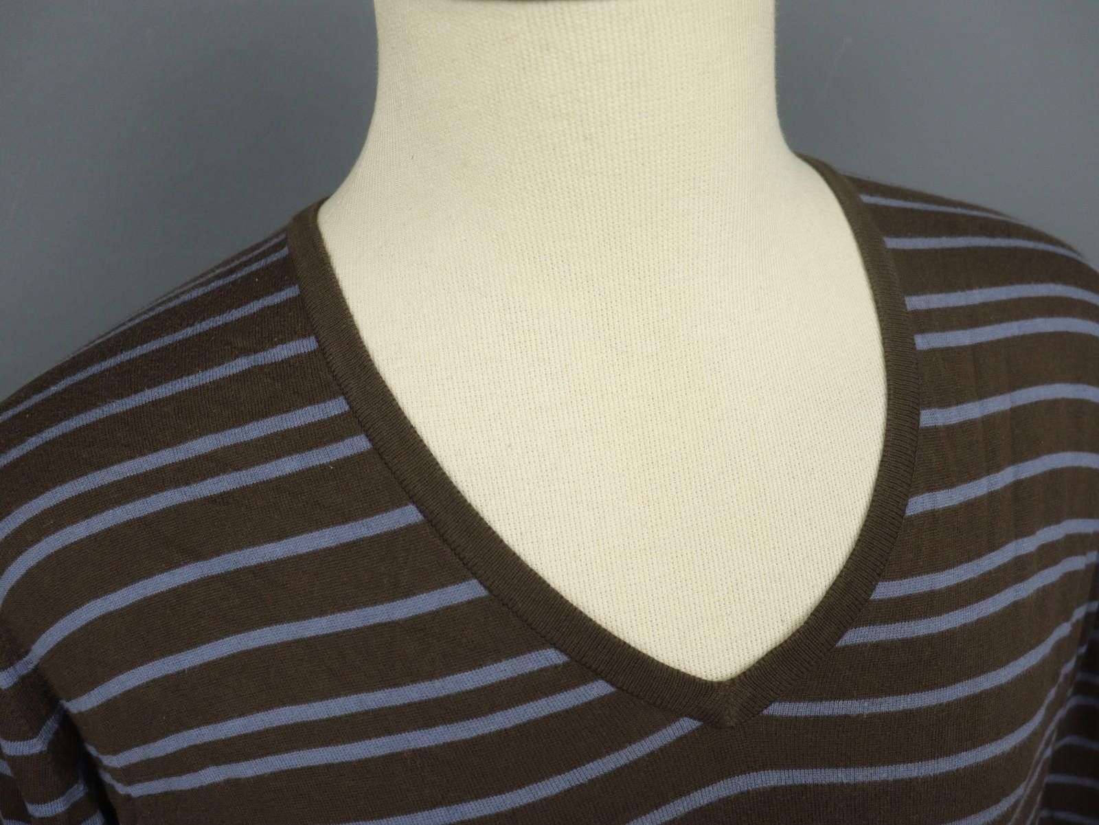 John Smedley John Smedley Brown Blue Striped Pullover Sweater Size XL Size US XL / EU 56 / 4 - 4 Thumbnail